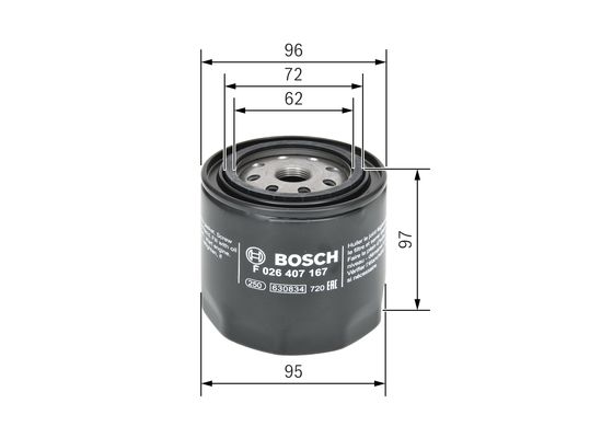 Bosch Oliefilter F 026 407 167