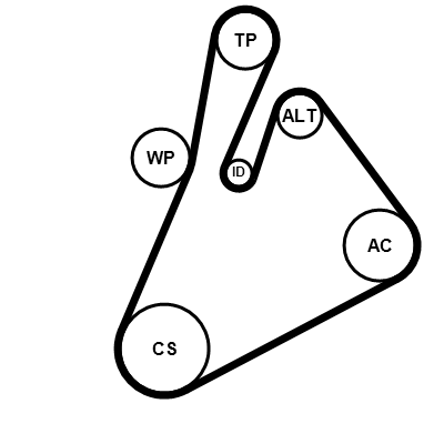 Poly V-riem set Contitech 7PK1377K1
