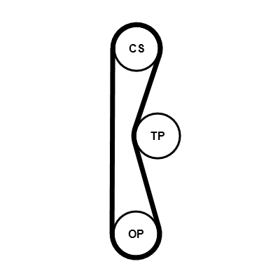 Getande riem Contitech CT1262