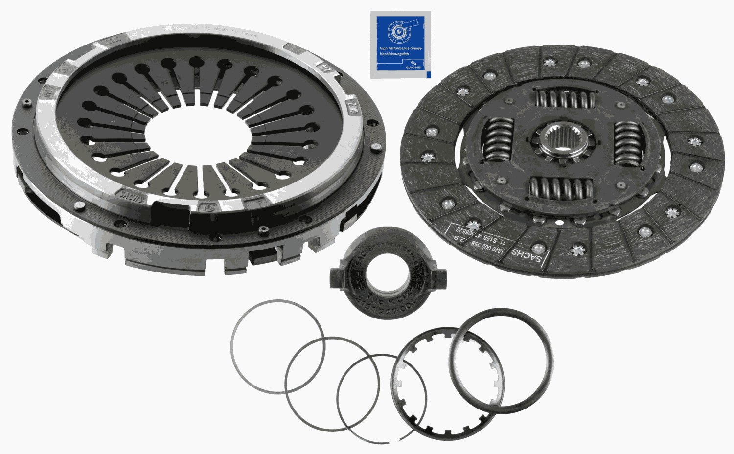 Koppelingsset Sachs 3000 951 017