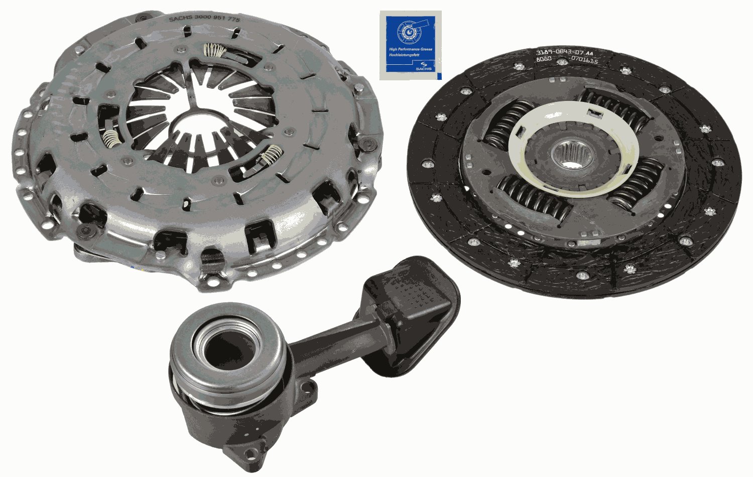 Koppelingsset Sachs 3000 990 395