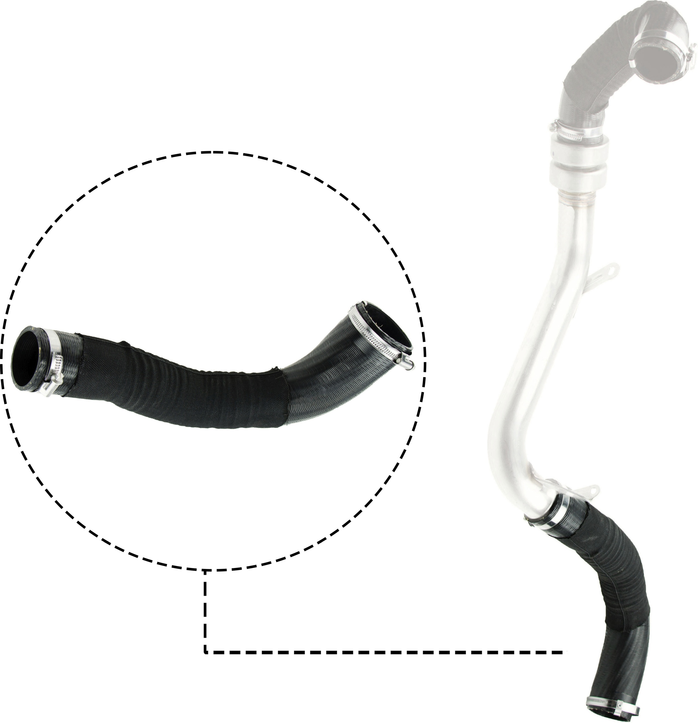 Laadlucht-/turboslang Gates 09-0645