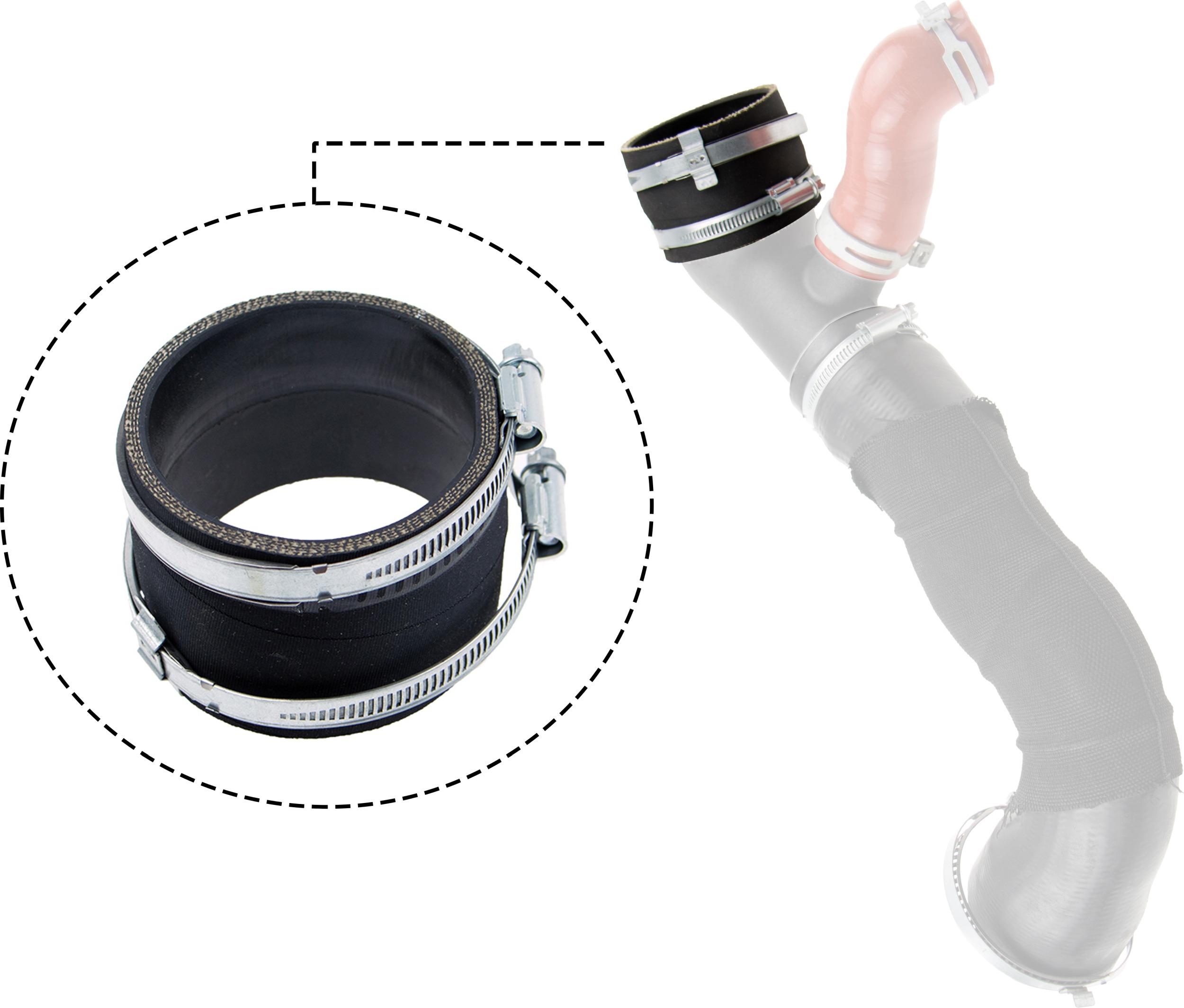 Laadlucht-/turboslang Gates 09-0650