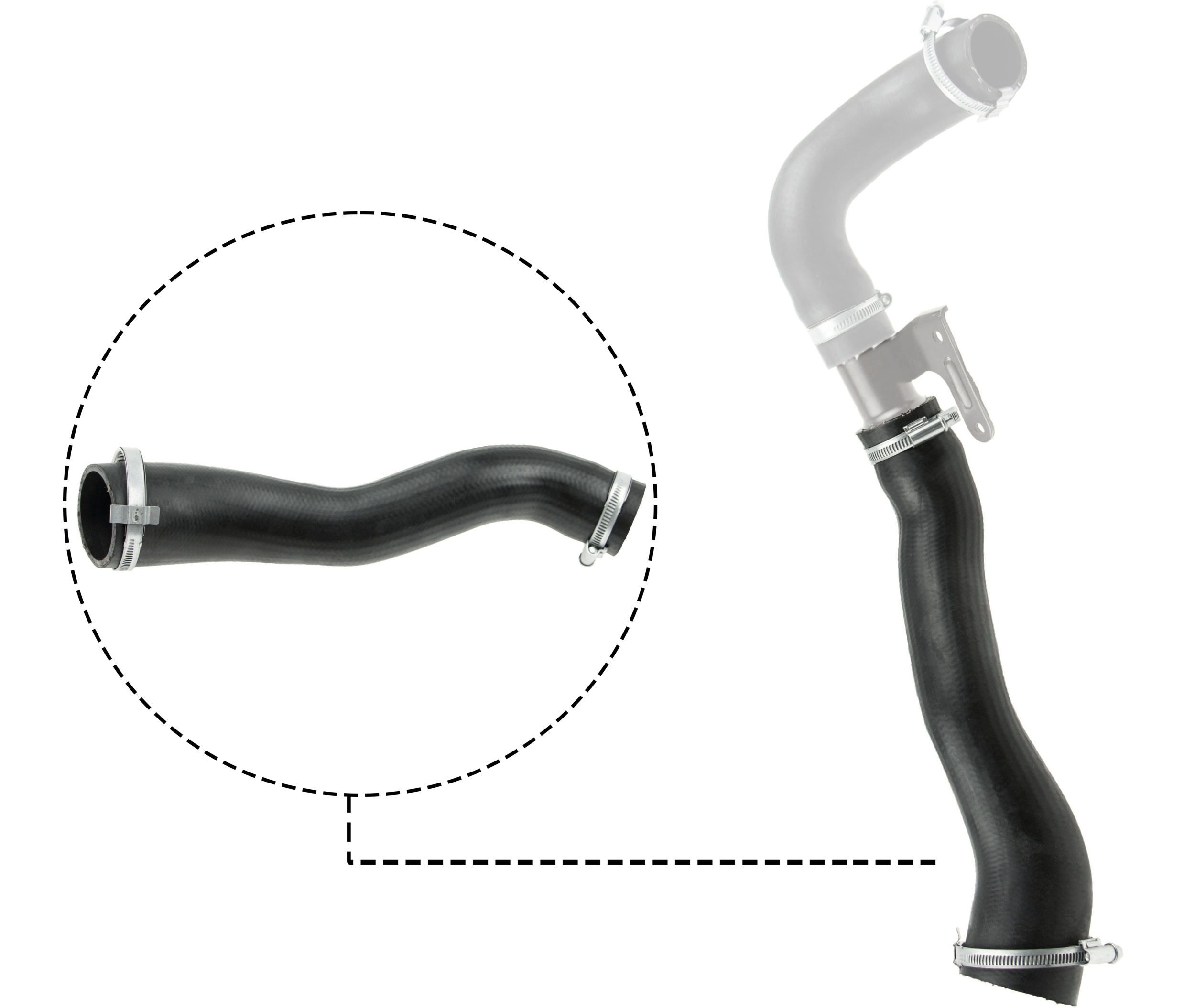 Laadlucht-/turboslang Gates 09-0656