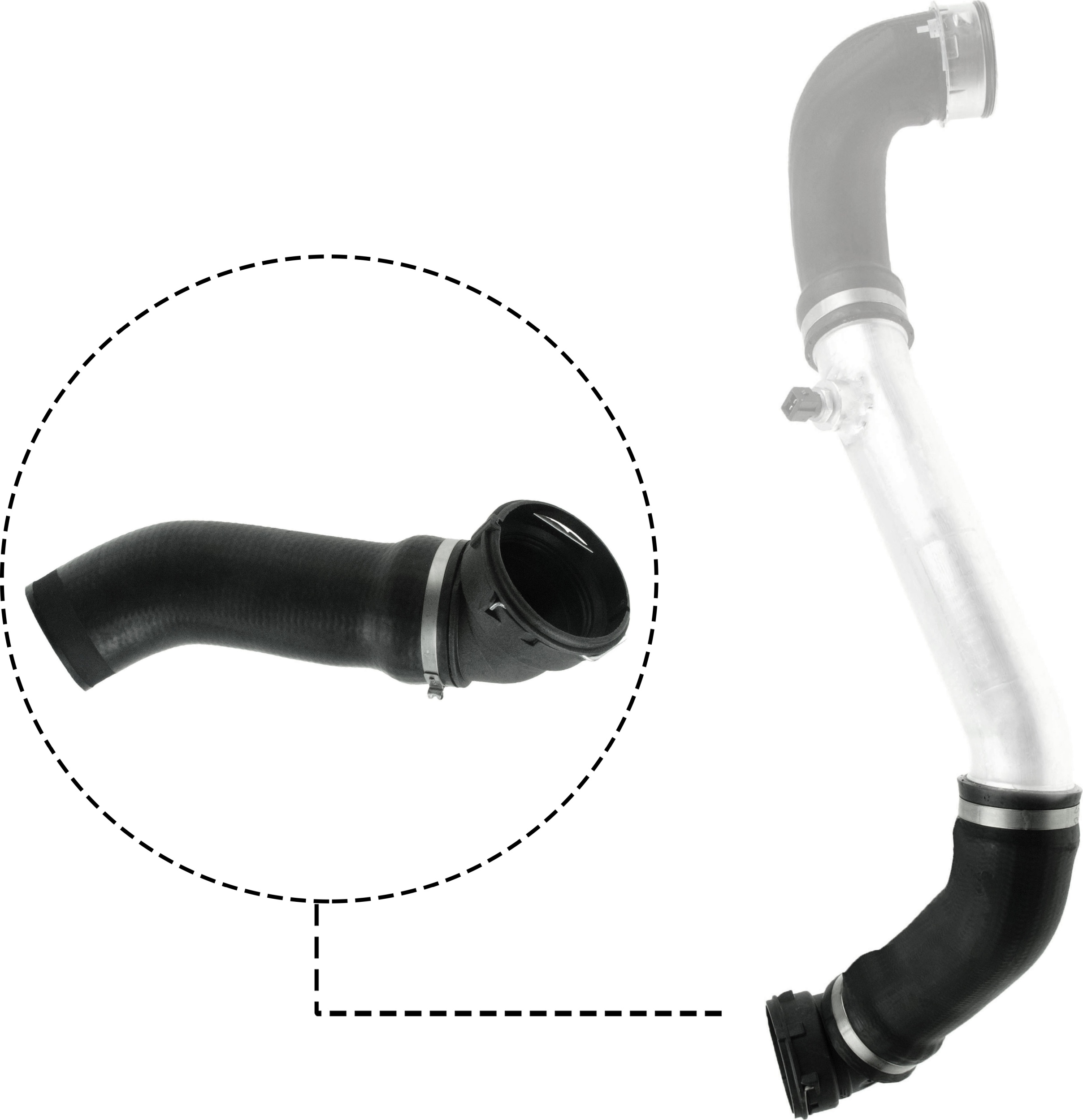 Laadlucht-/turboslang Gates 09-0714