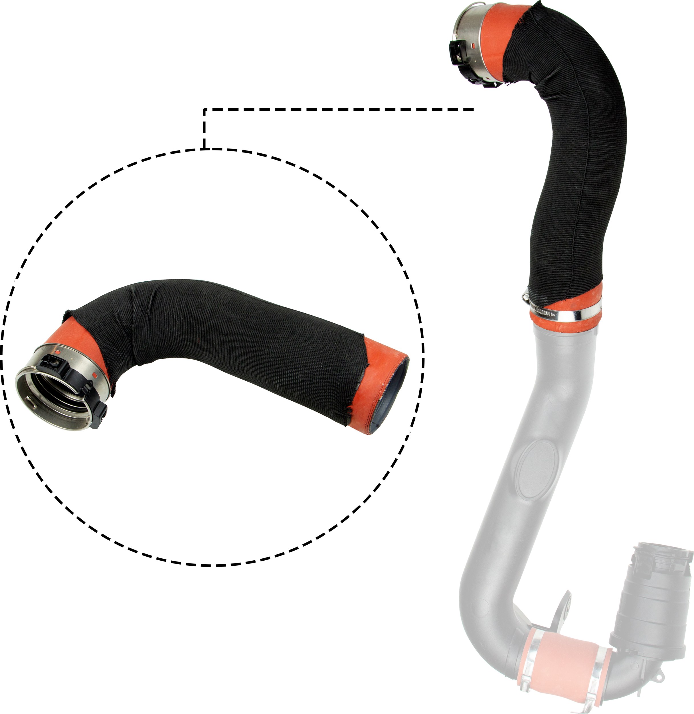 Laadlucht-/turboslang Gates 09-1304