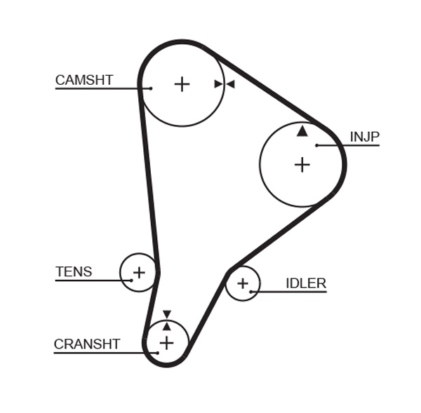 Distributieriem Gates 5118