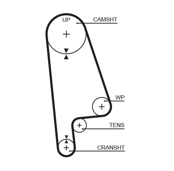 Distributieriem Gates 5233XS