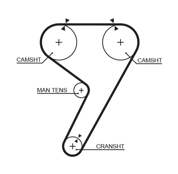 Distributieriem Gates 5304