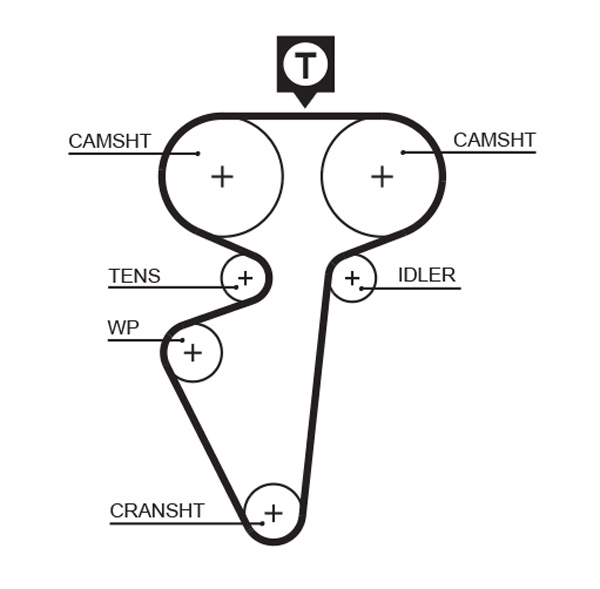 Distributieriem Gates 5539