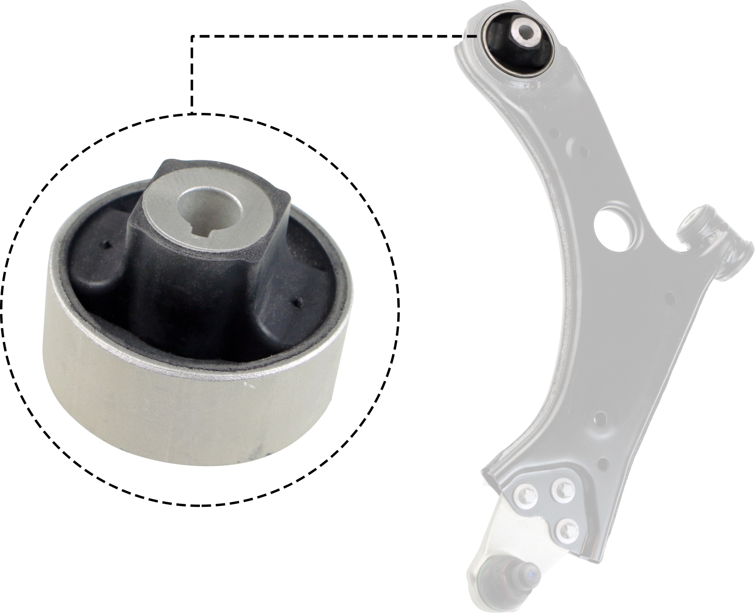 Draagarmrubber Gates AWS1838