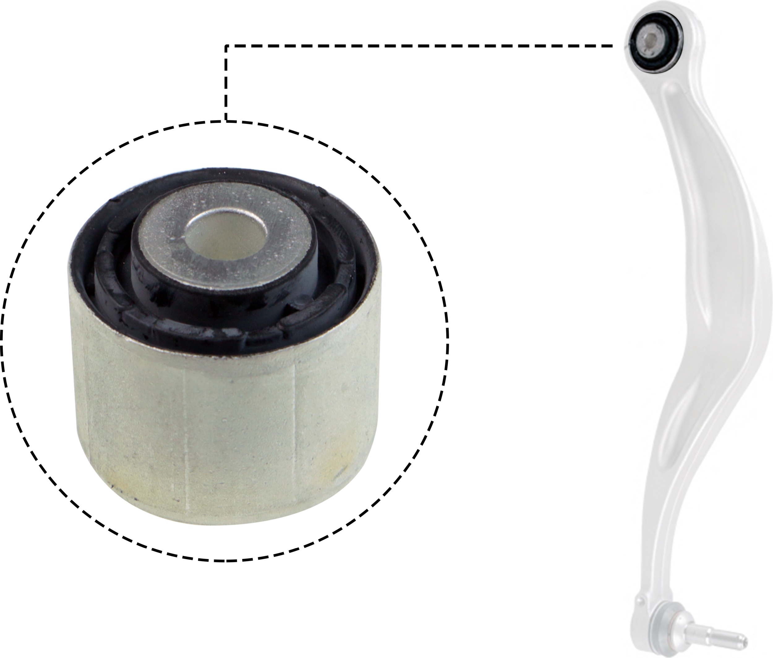 Draagarmrubber Gates AWS1861