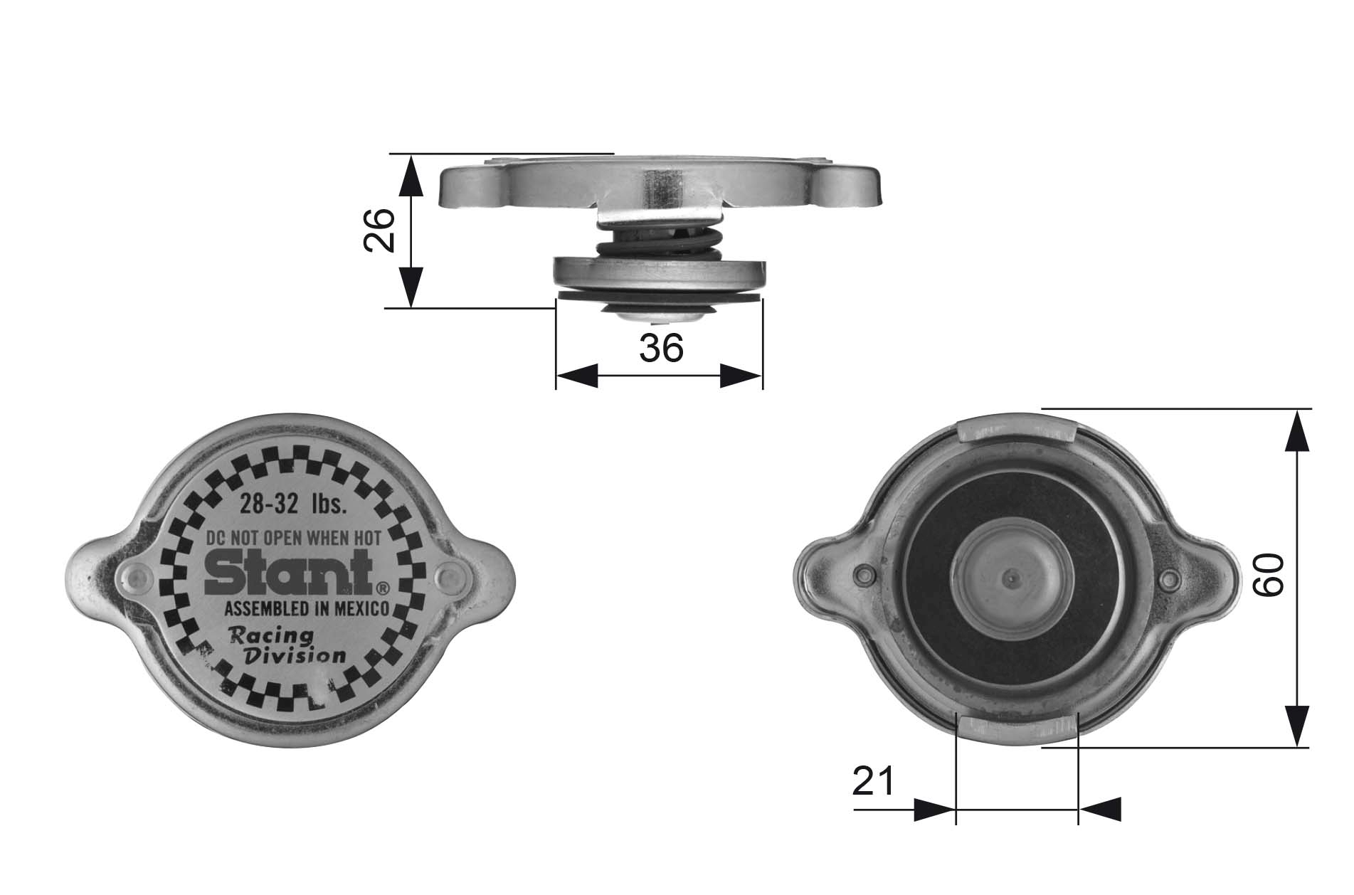 Radiateurdop Gates RC10373