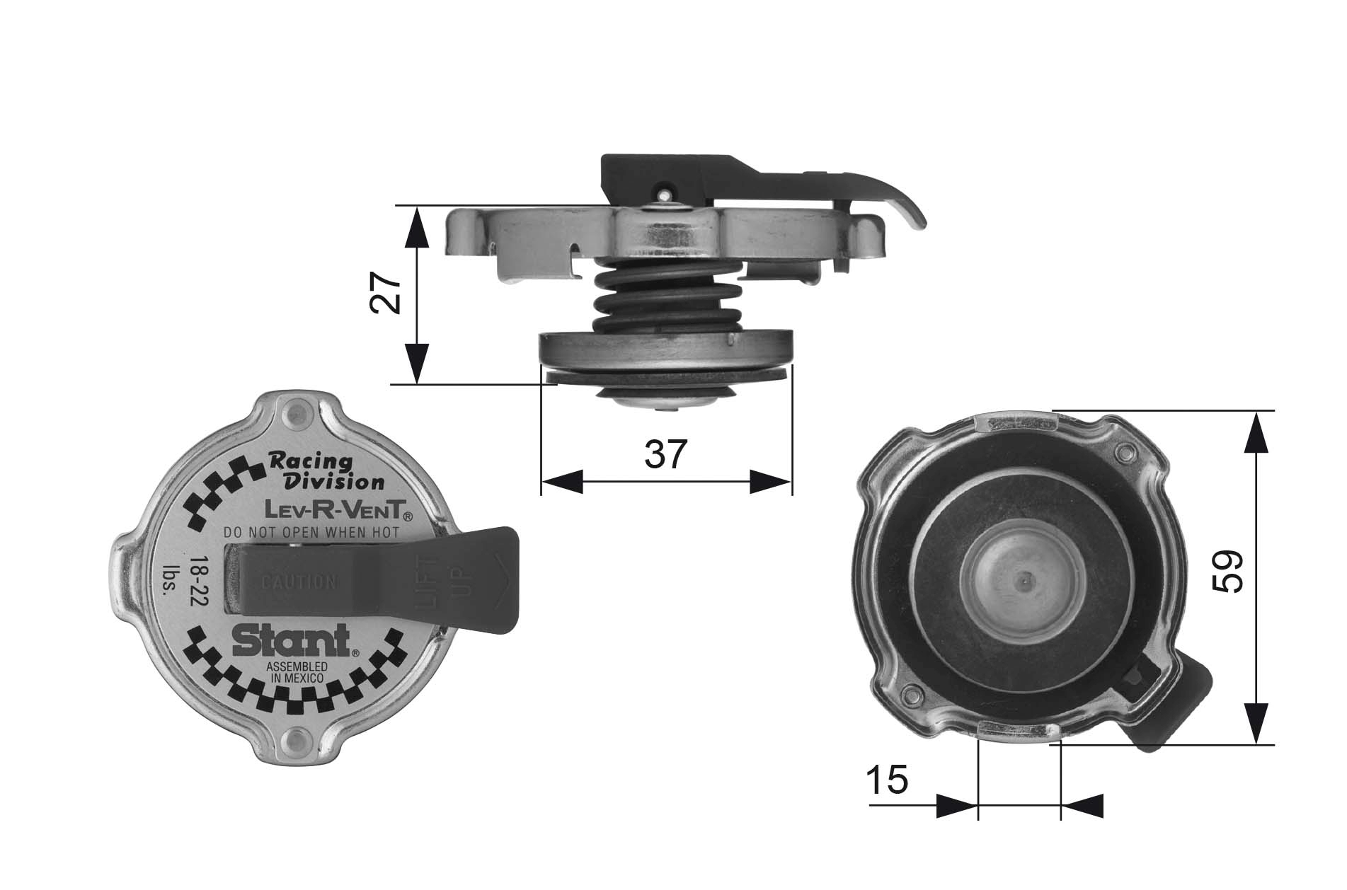 Radiateurdop Gates RC10381