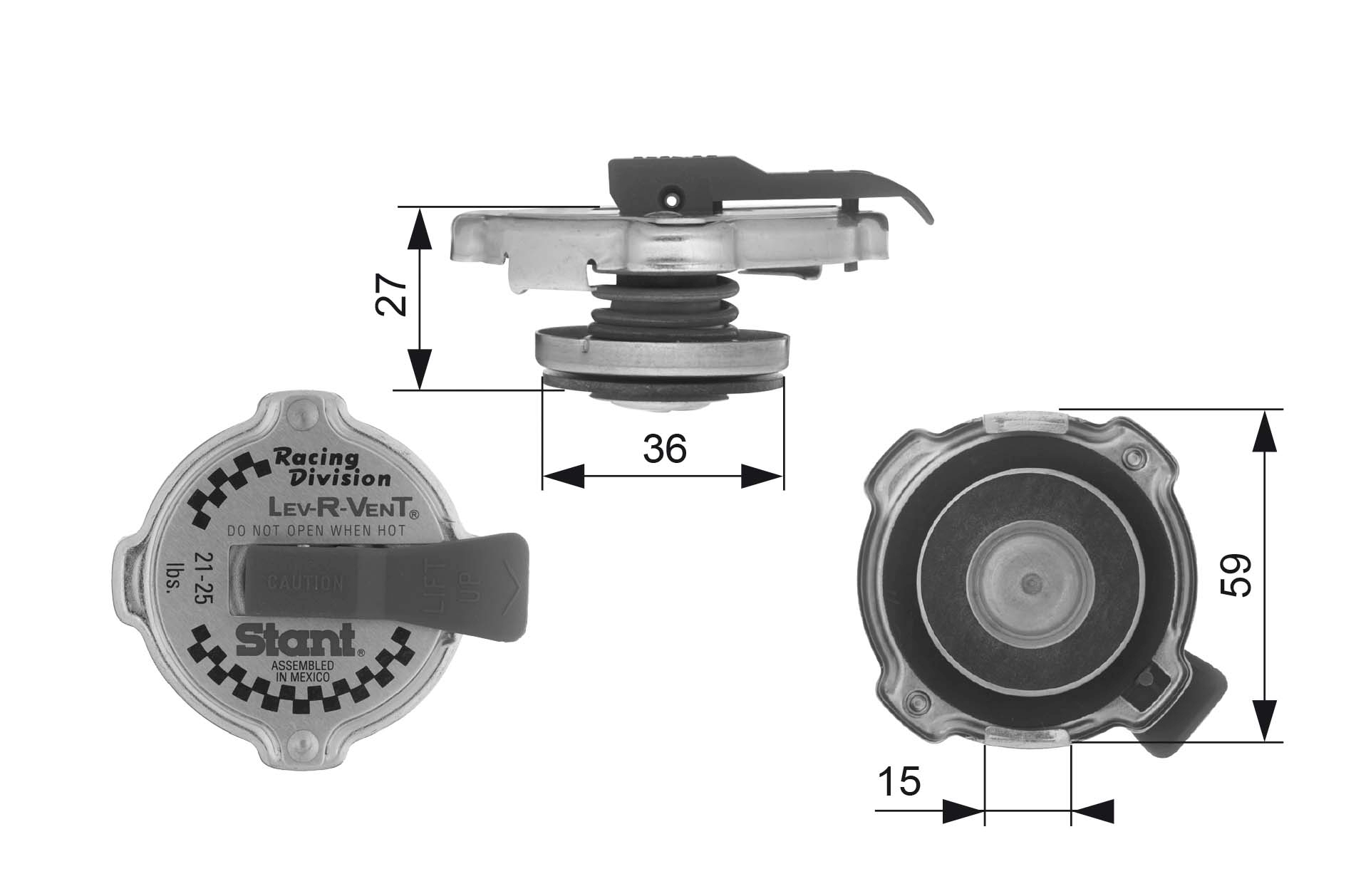 Radiateurdop Gates RC10382