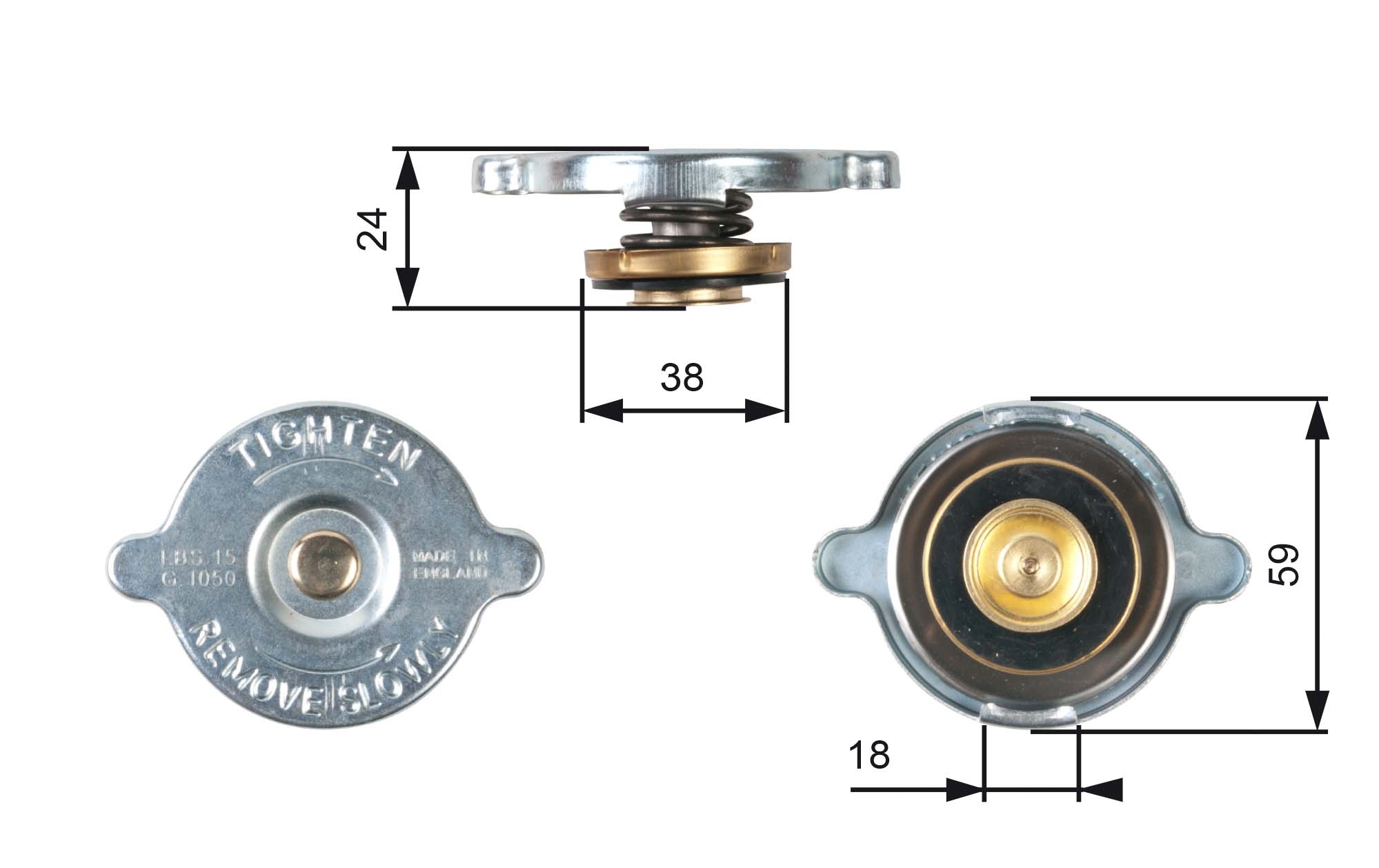 Radiateurdop Gates RC113