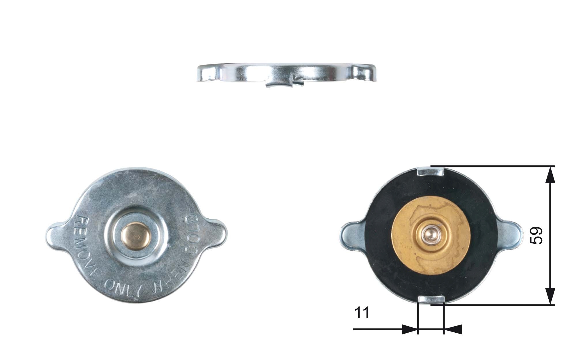 Radiateurdop Gates RC117