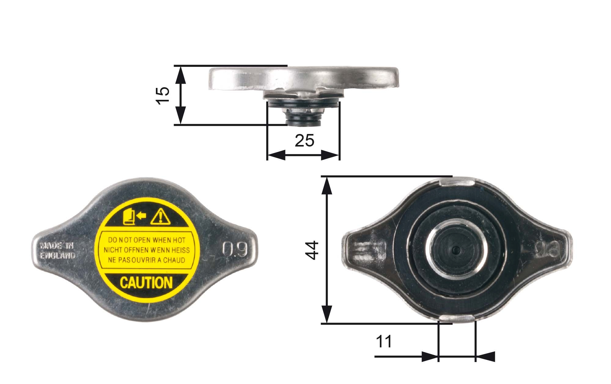 Radiateurdop Gates RC127