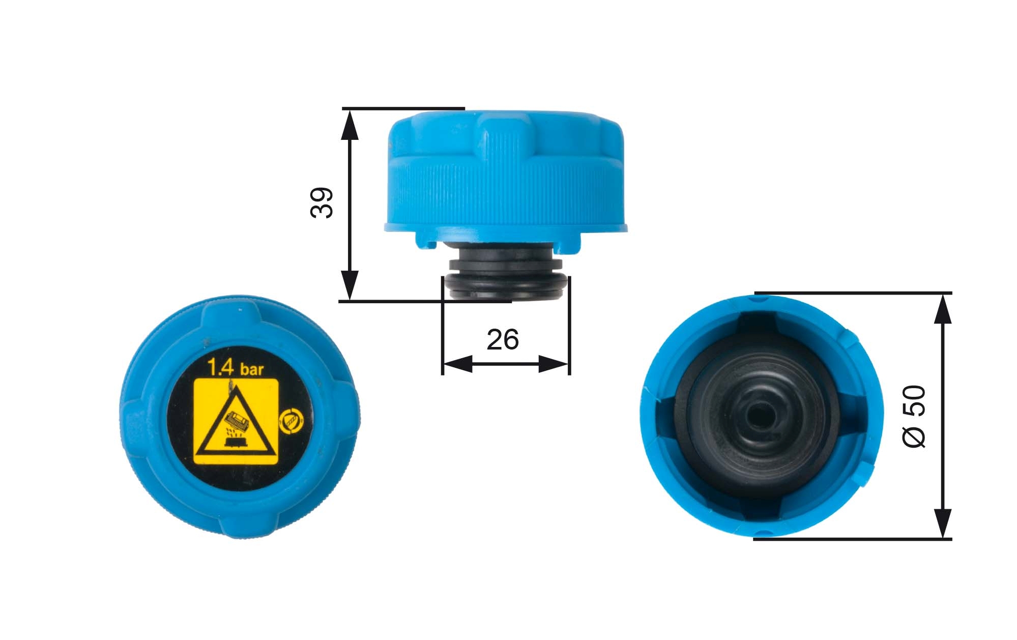 Radiateurdop Gates RC216