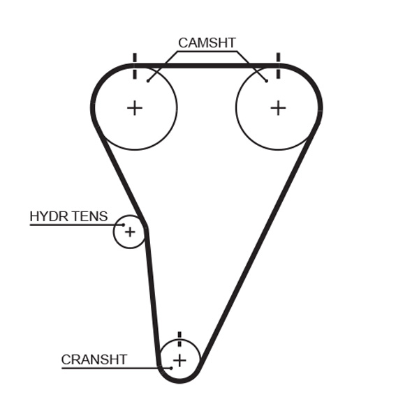 Distributieriem Gates T215