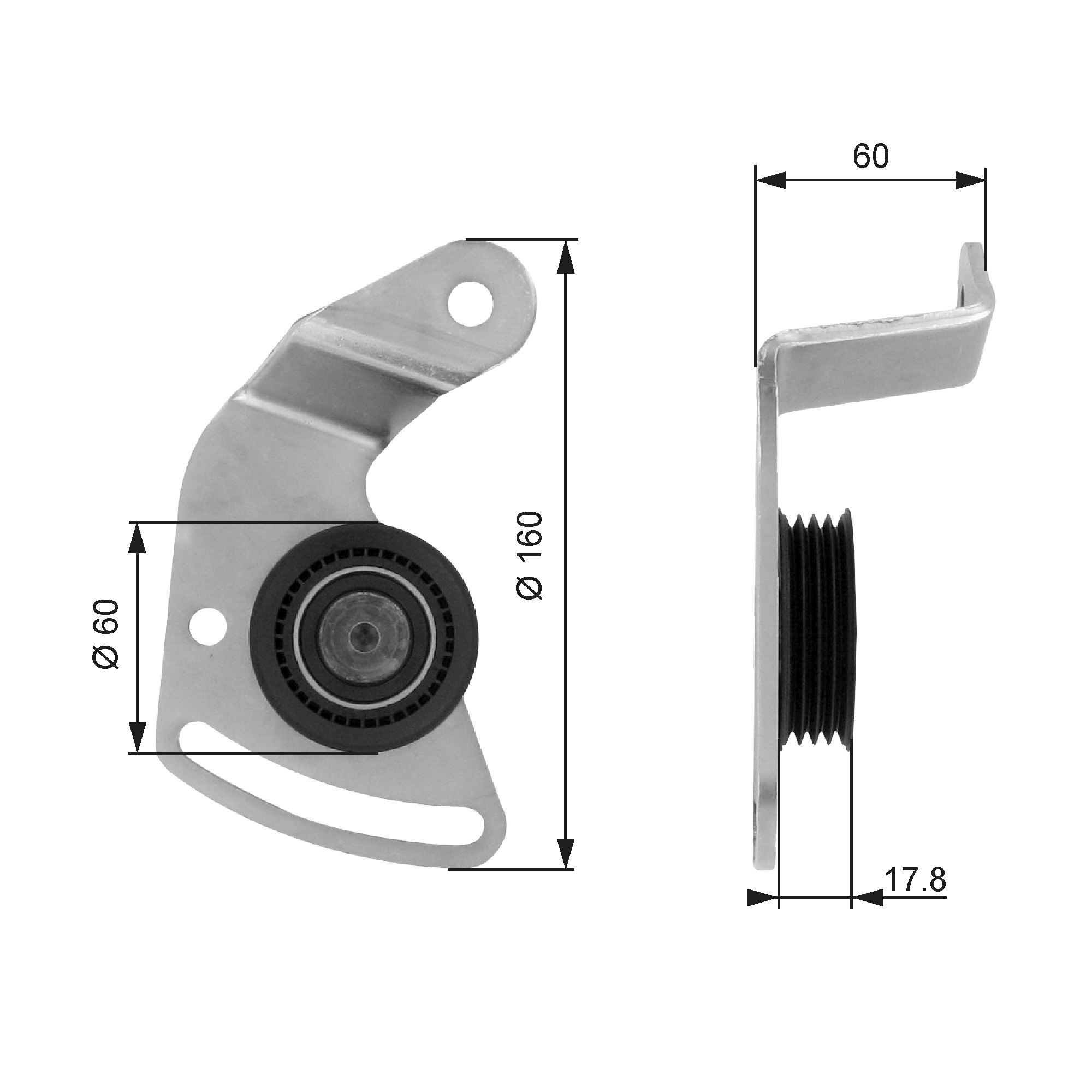 Spanrol (poly) V-riem Gates T36018