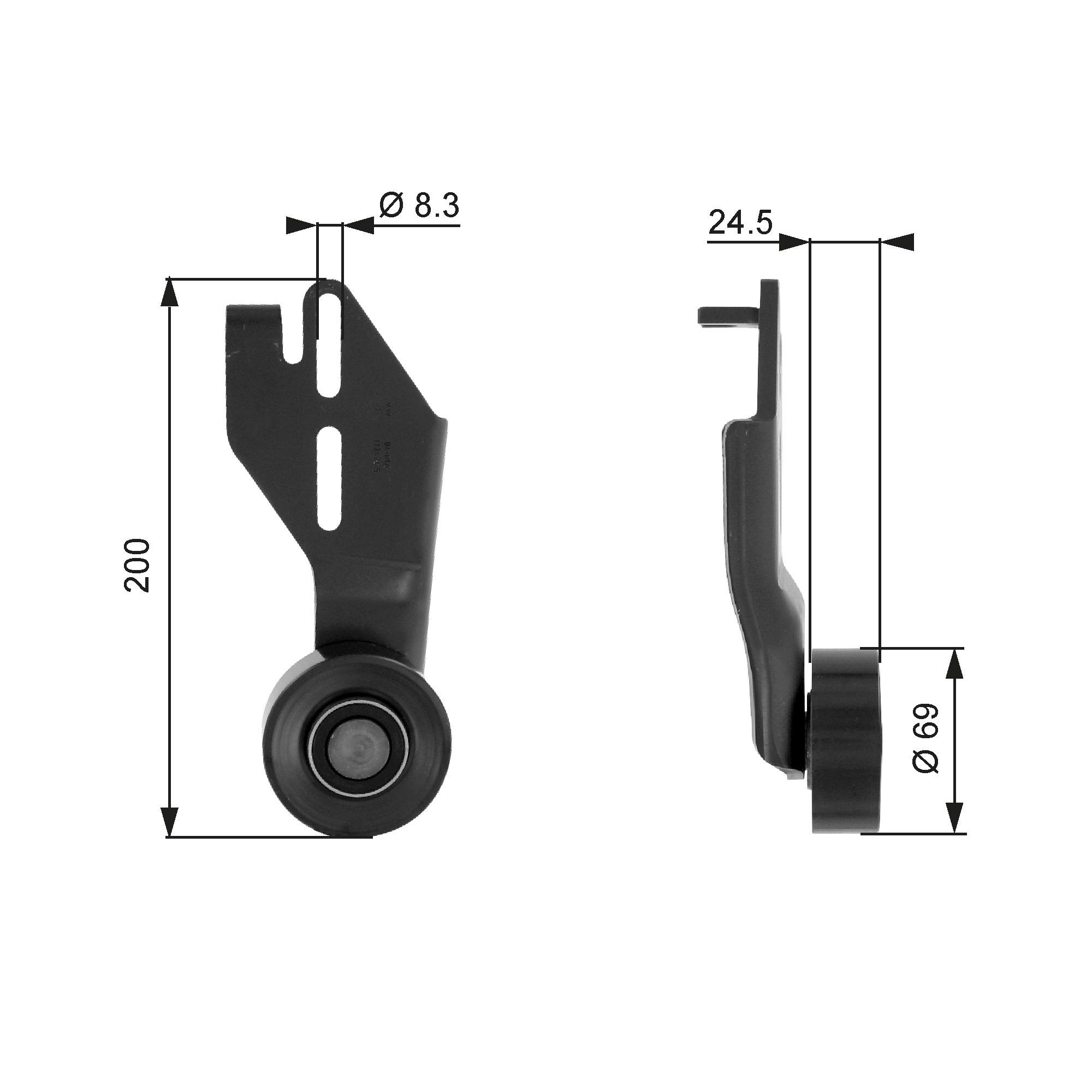 Spanrol (poly) V-riem Gates T36063