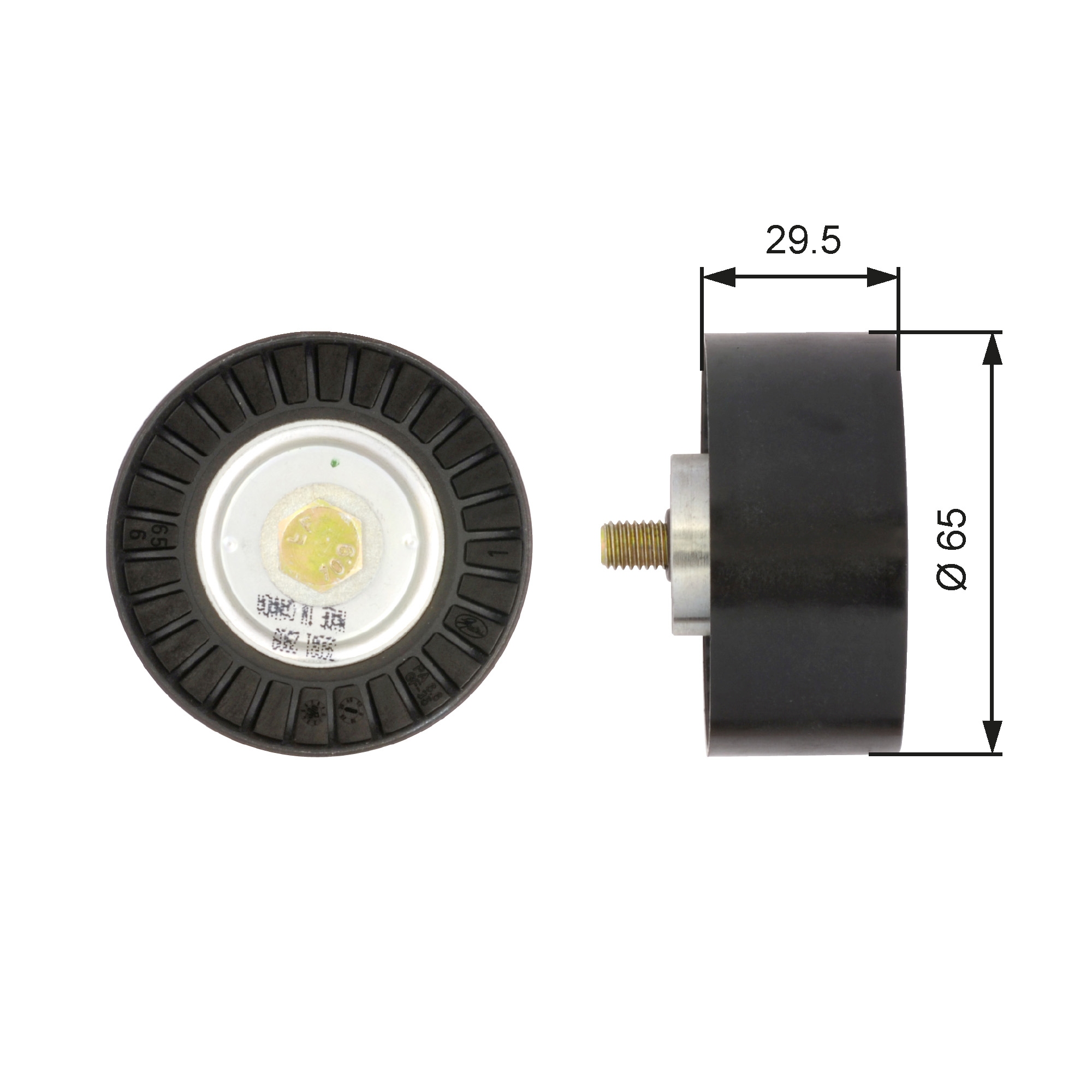 Geleiderol (poly) V-riem Gates T36081