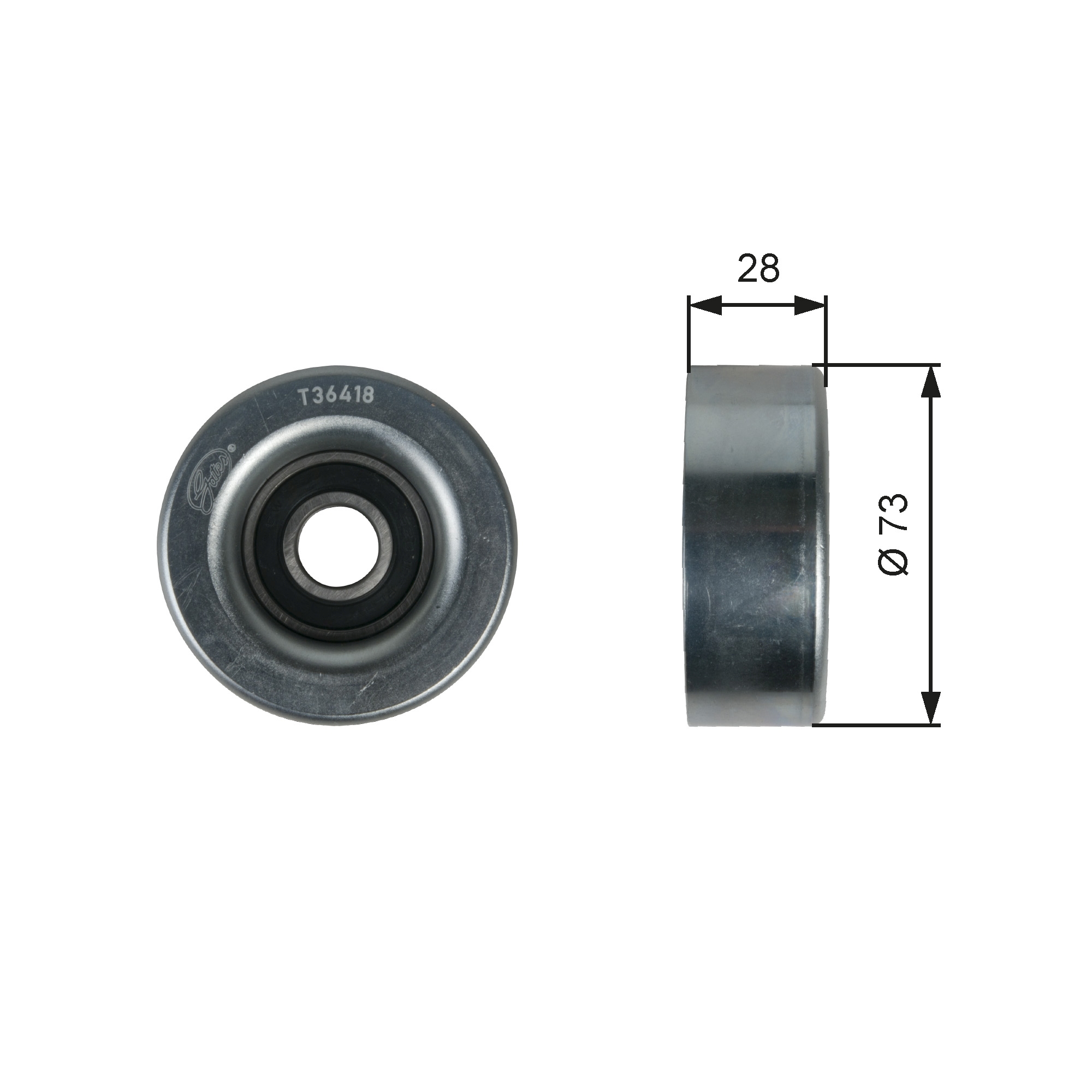 Gates Poly V-riemen kit inclusief waterpomp KP36PK2013