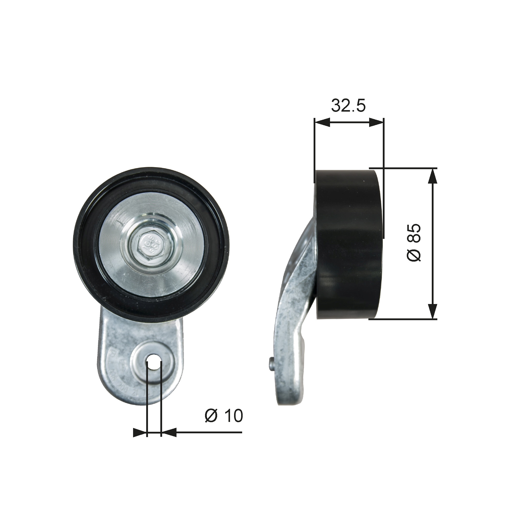 Geleiderol (poly) V-riem Gates T36643