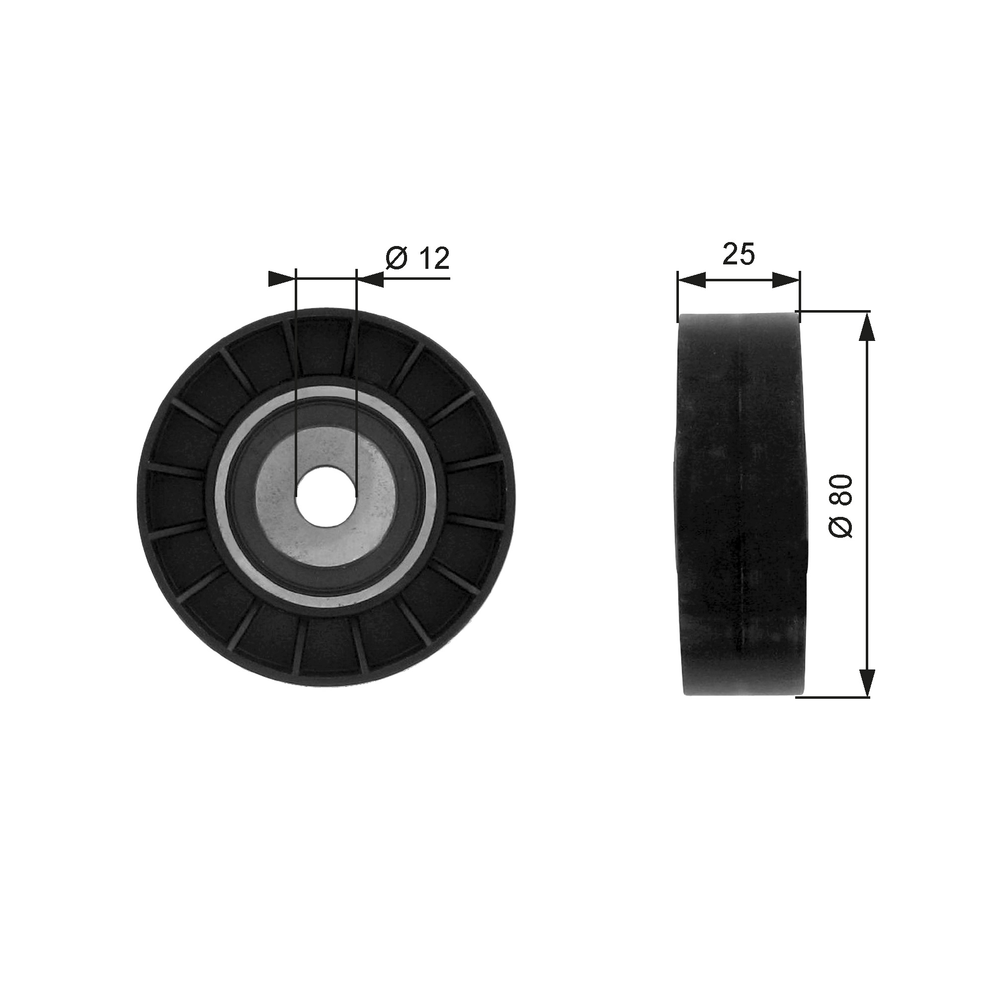 Spanrol (poly) V-riem Gates T38074