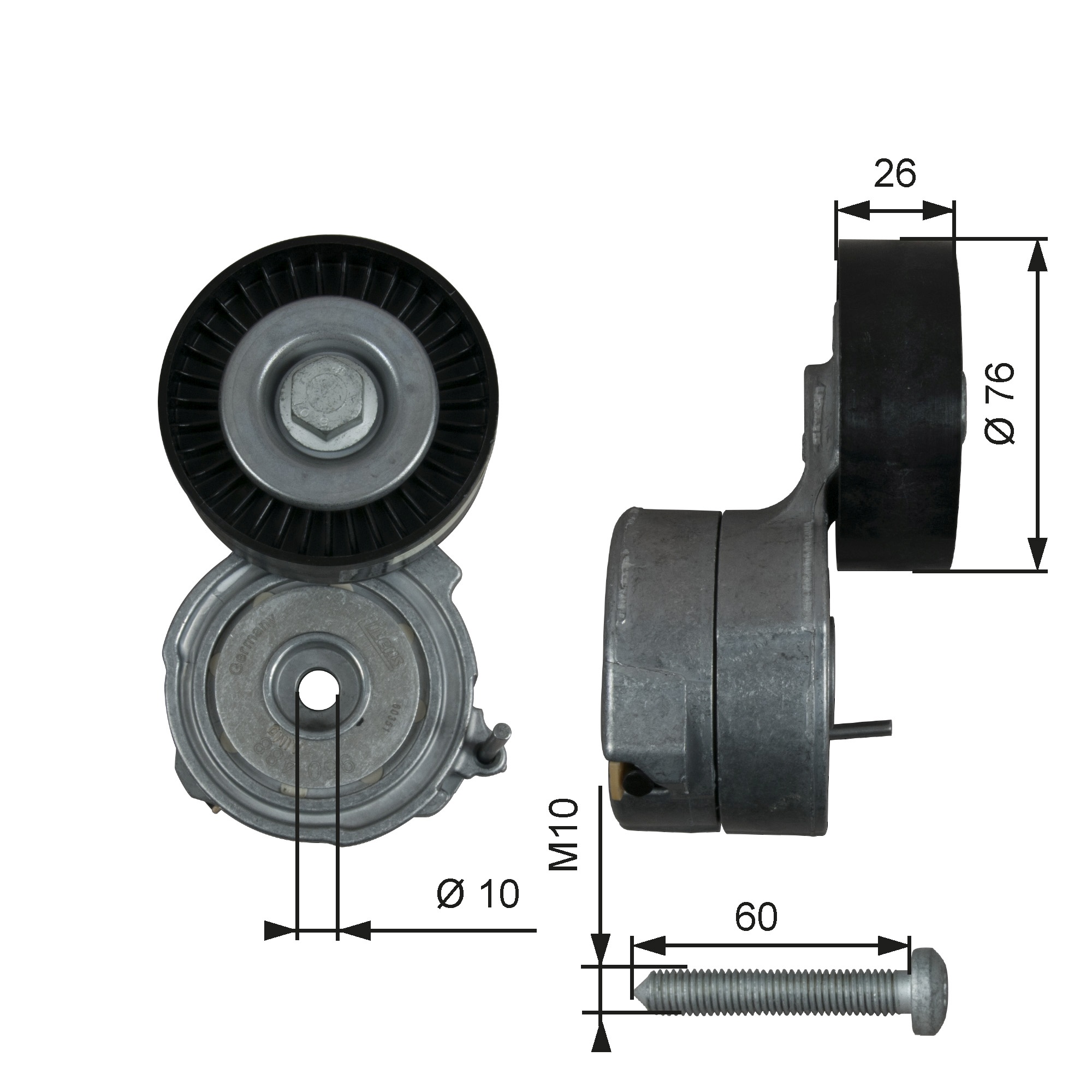 Spanner poly V-riem Gates T38423