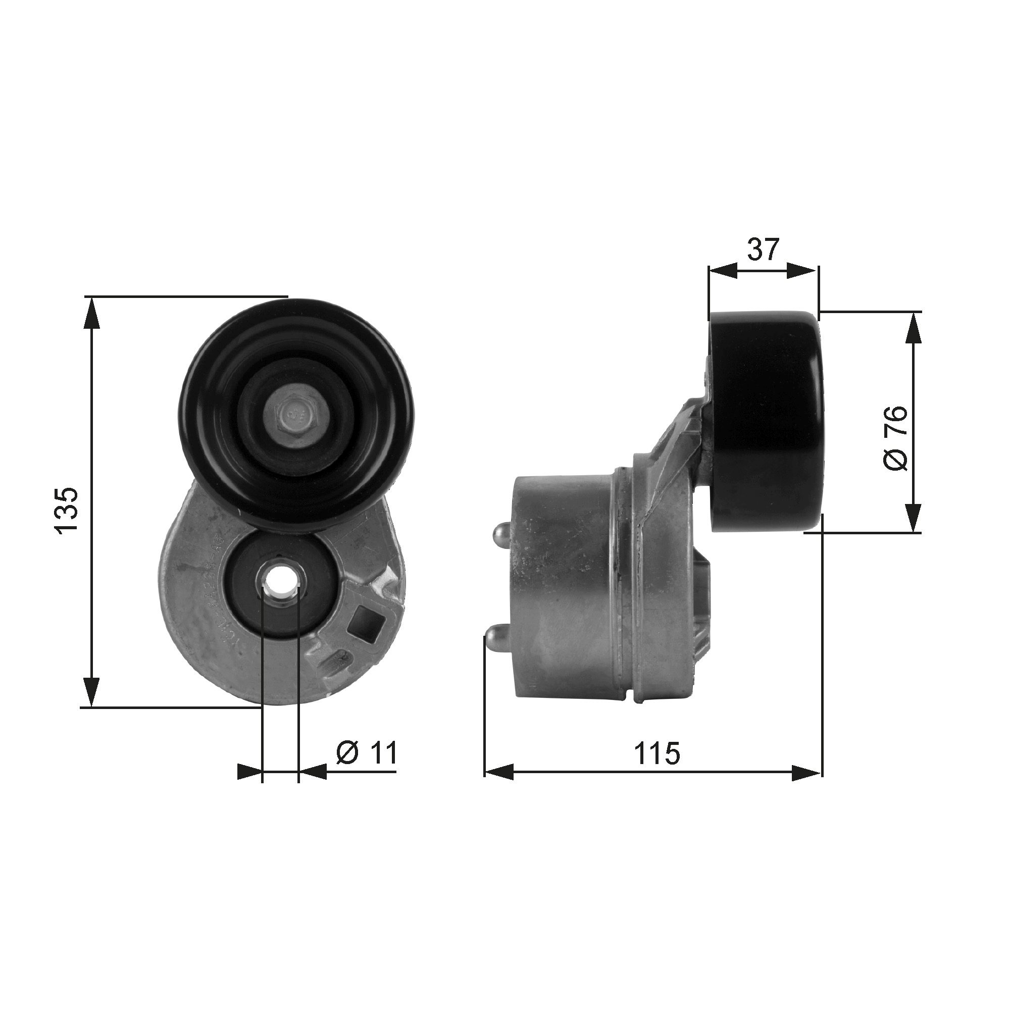 Spanner poly V-riem Gates T38431