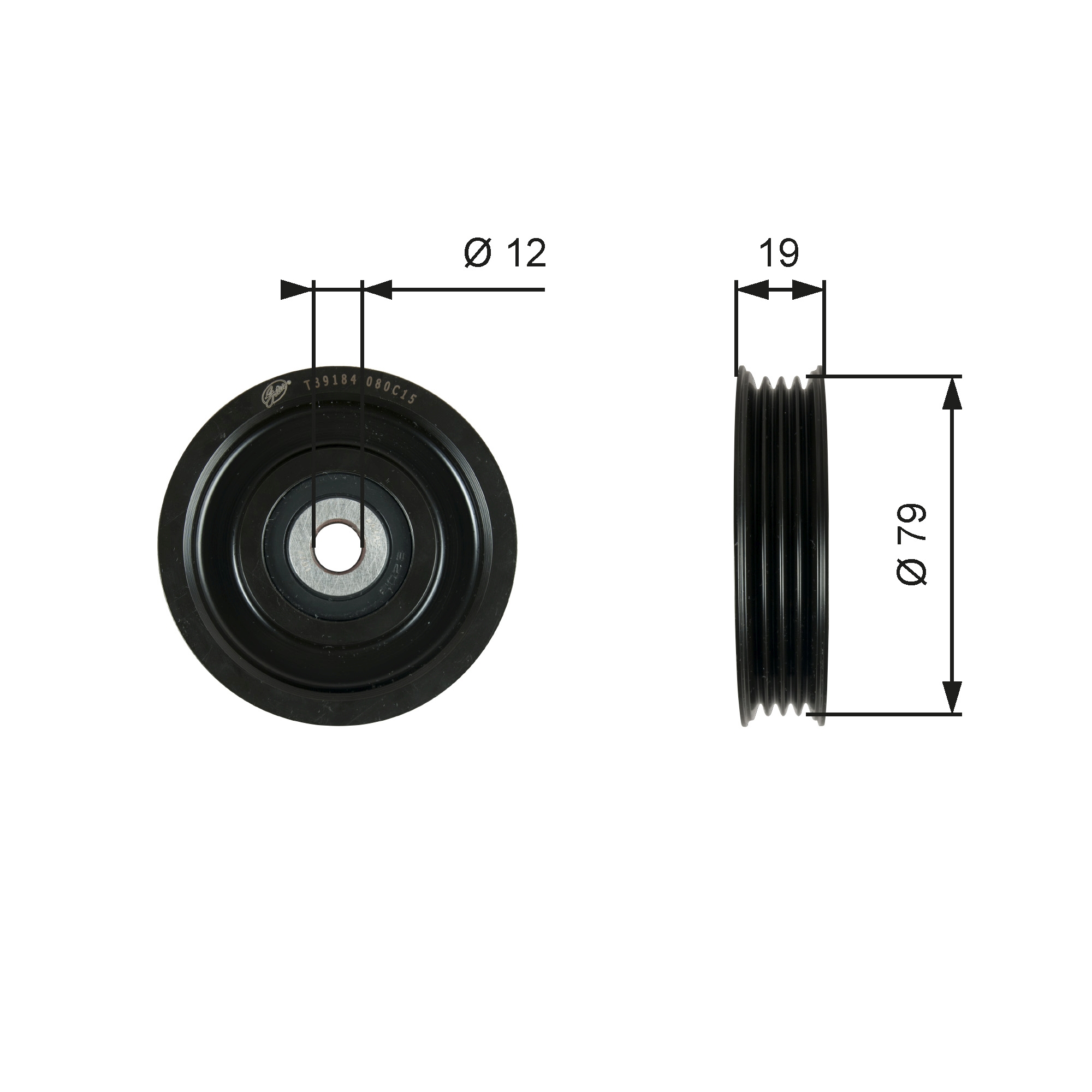 Spanrol (poly) V-riem Gates T39184