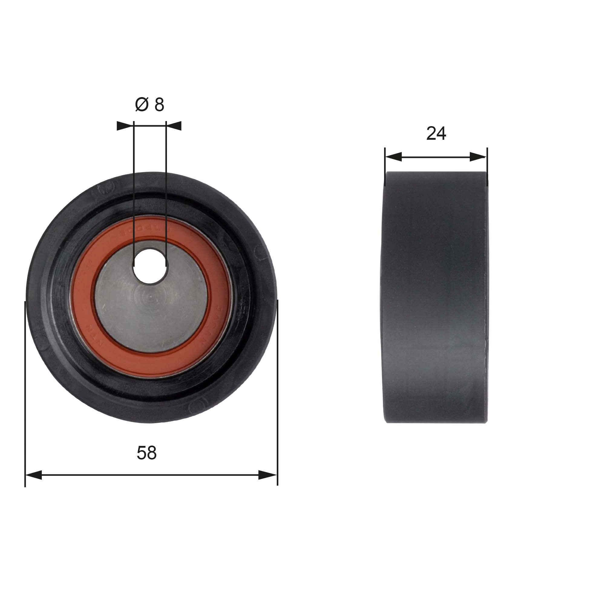 Spanrol distributieriem Gates T41064