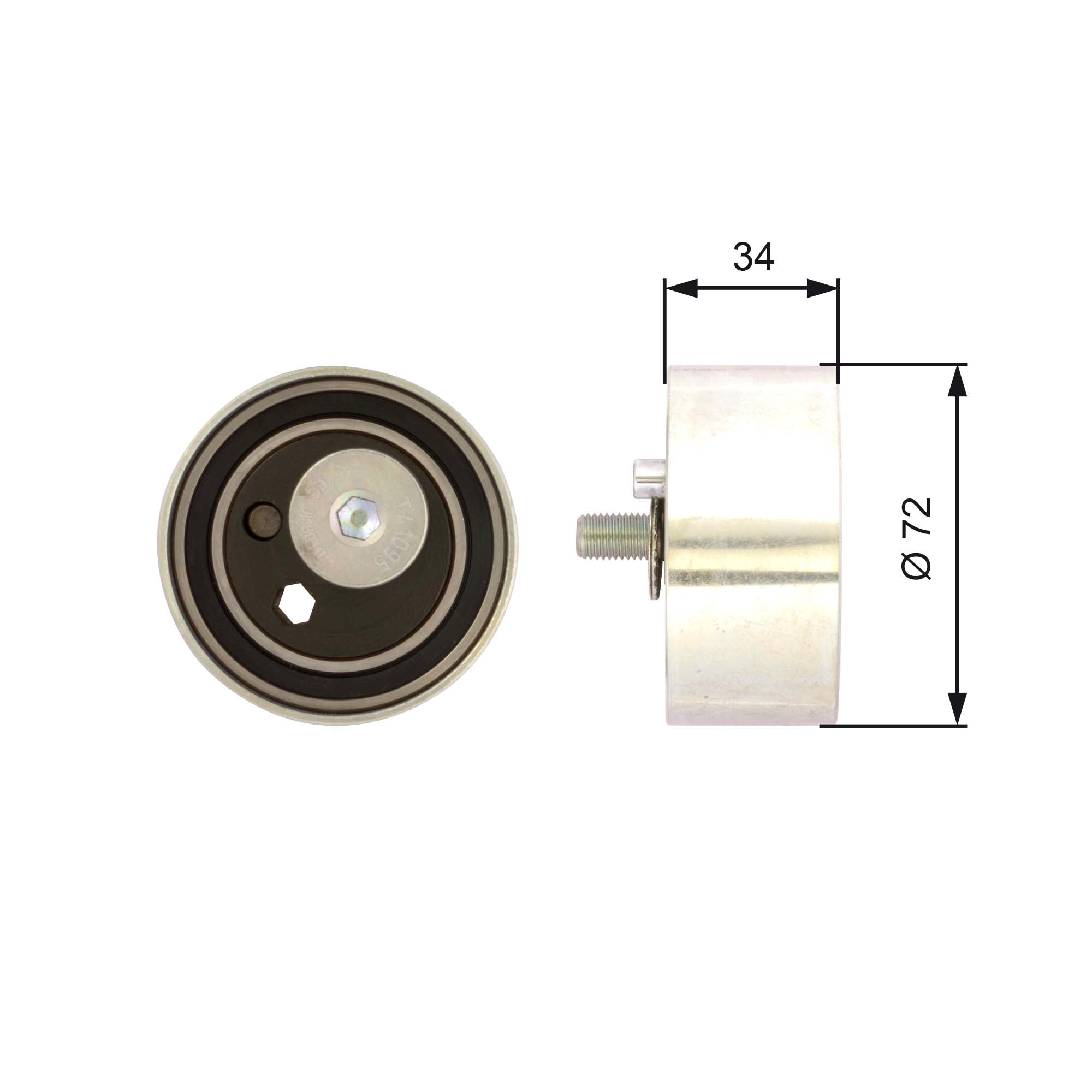 Spanrol distributieriem Gates T41095