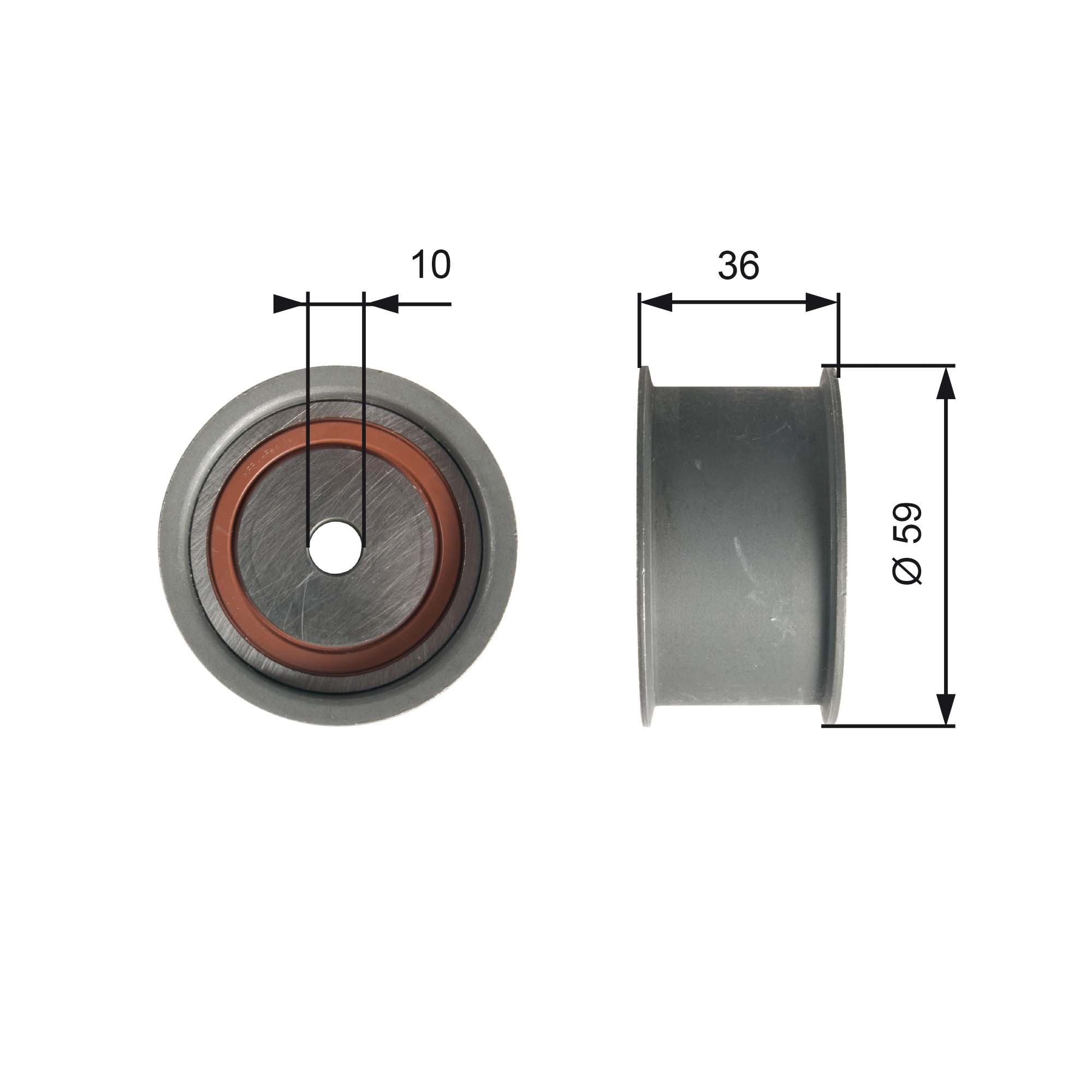 Geleiderol distributieriem Gates T41227