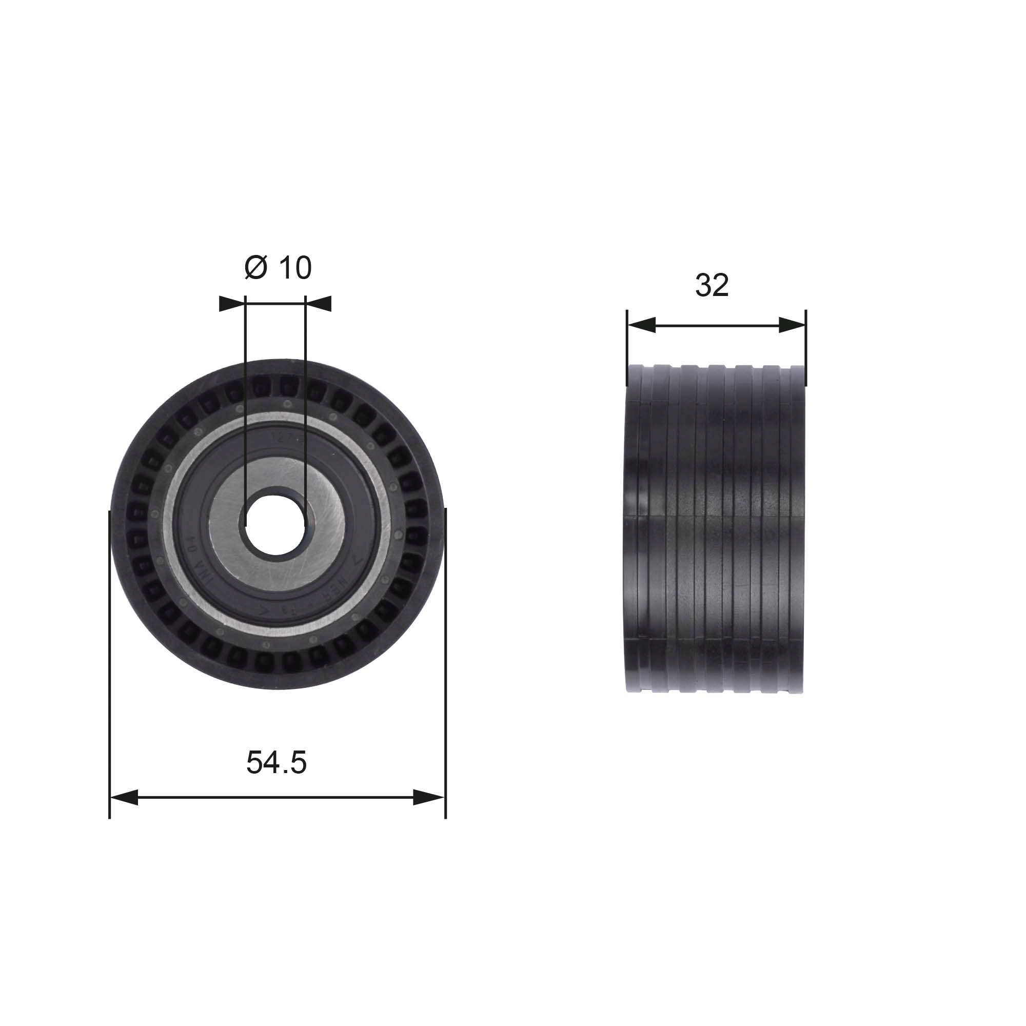 Geleiderol distributieriem Gates T41237