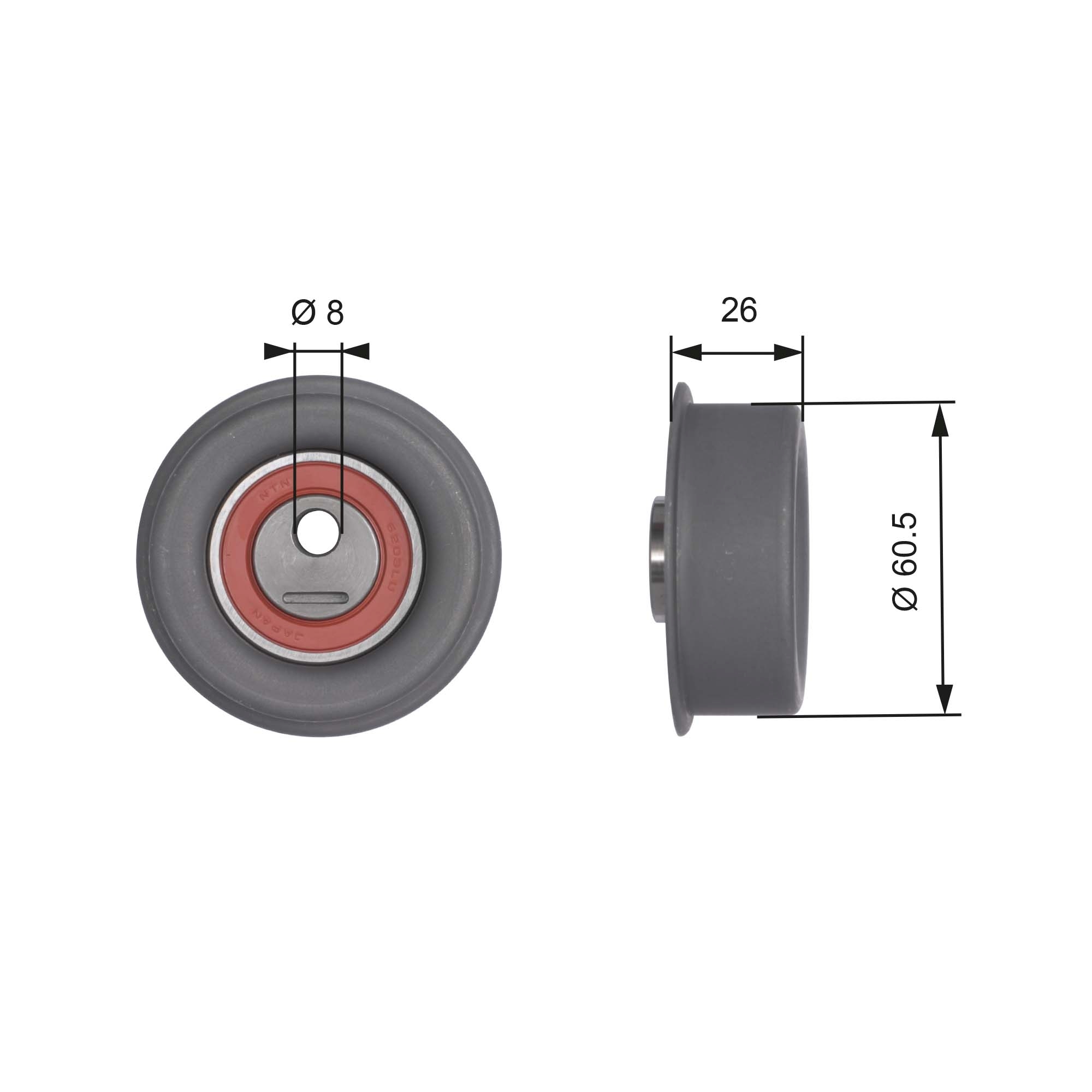 Spanrol distributieriem Gates T41253