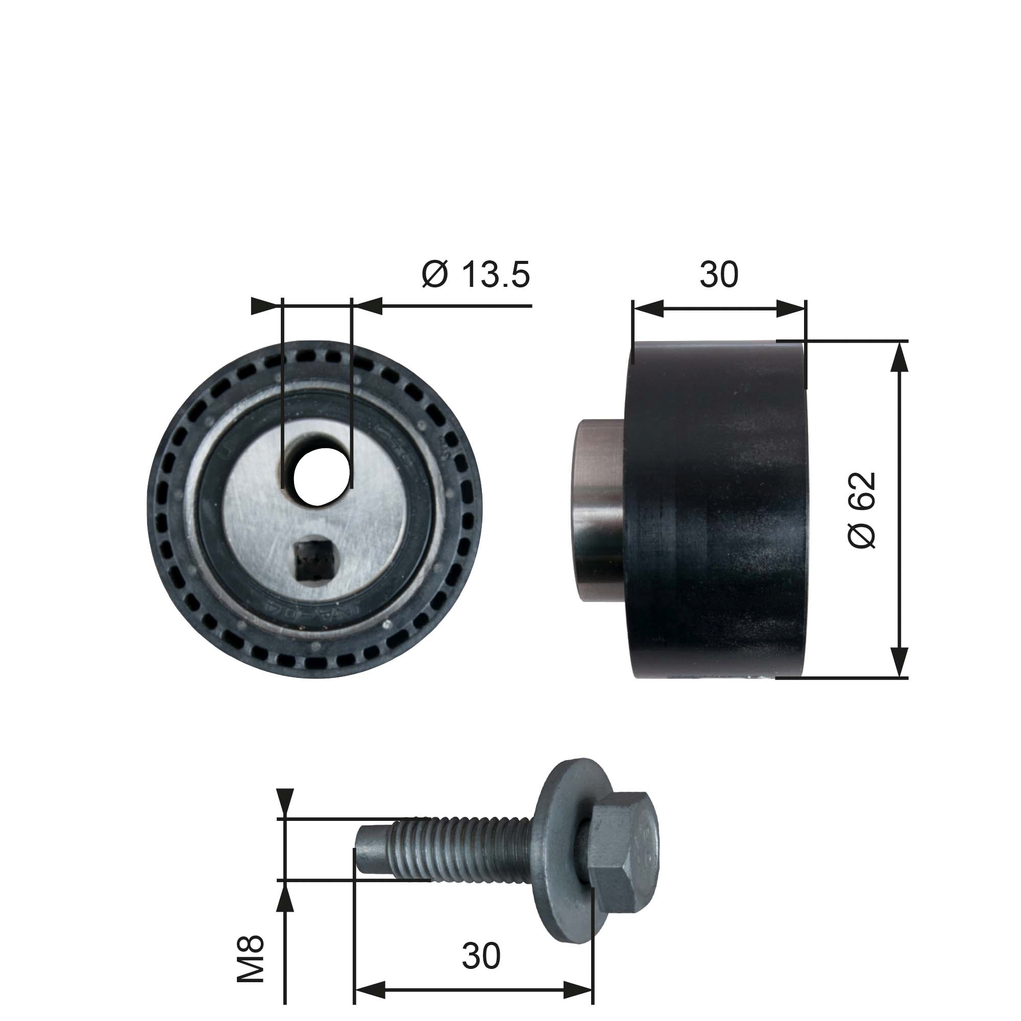 Spanrol distributieriem Gates T41282