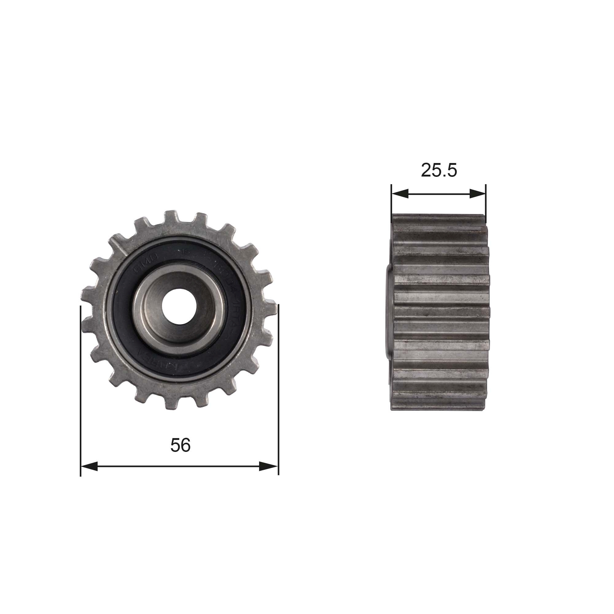 Geleiderol distributieriem Gates T42000