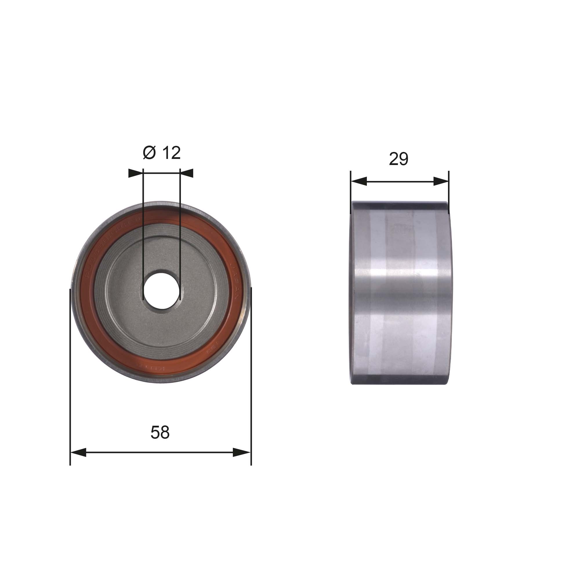 Geleiderol distributieriem Gates T42025