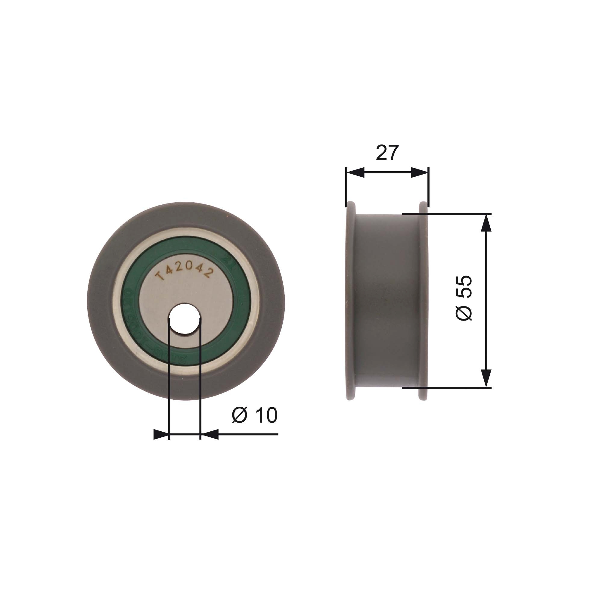 Spanrol distributieriem Gates T42042A