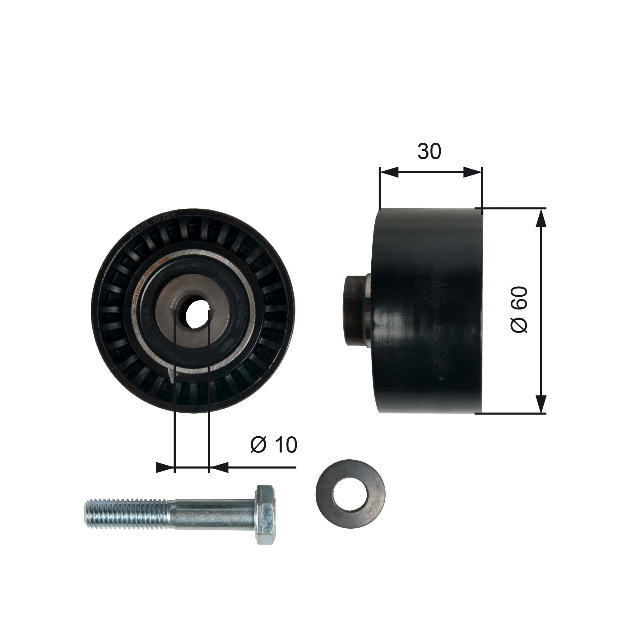 Geleiderol distributieriem Gates T42065