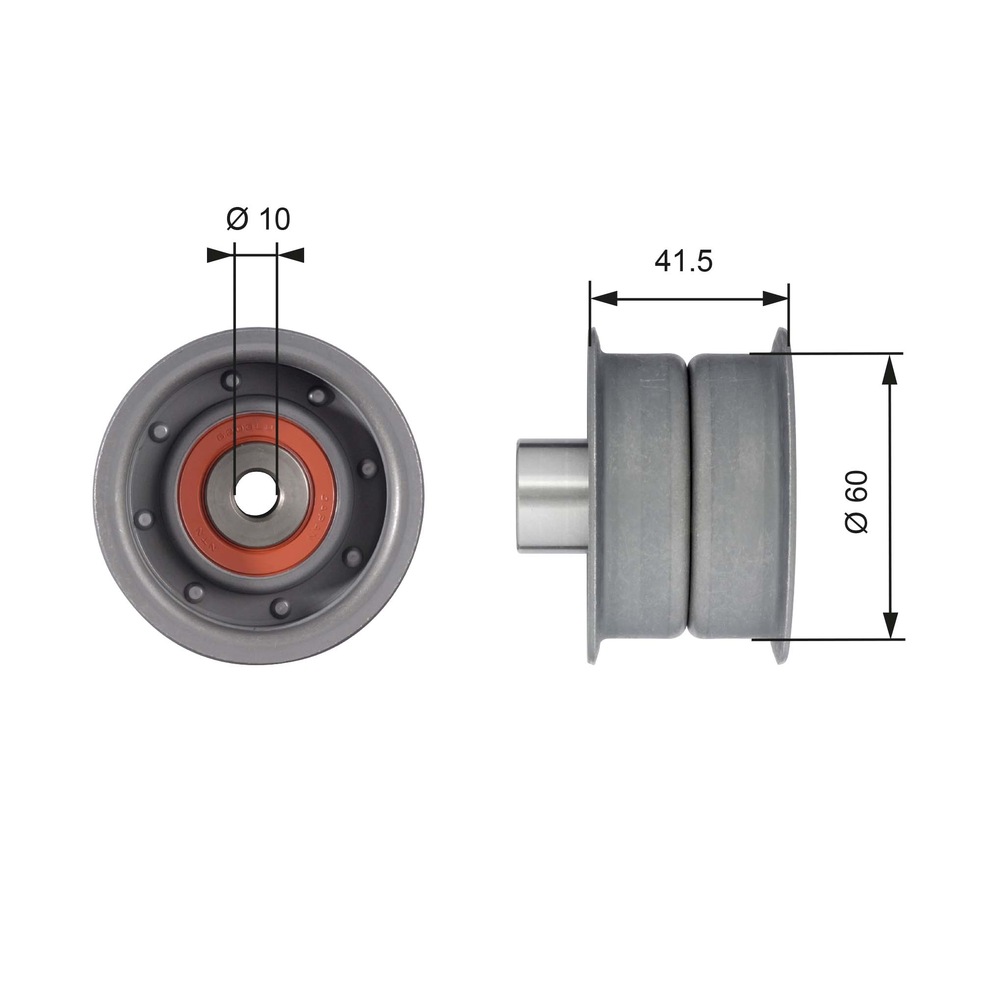 Geleiderol distributieriem Gates T42106