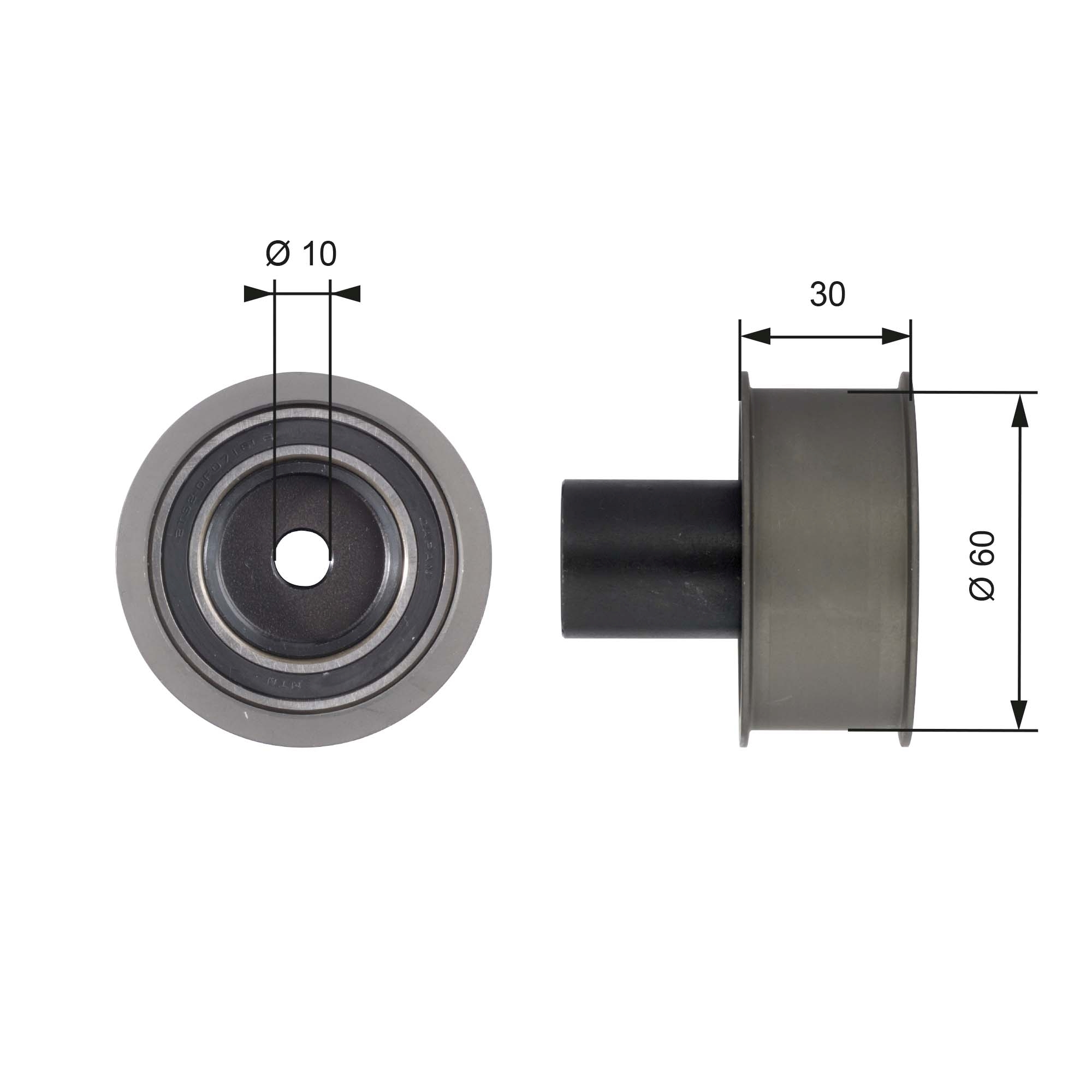 Geleiderol distributieriem Gates T42136