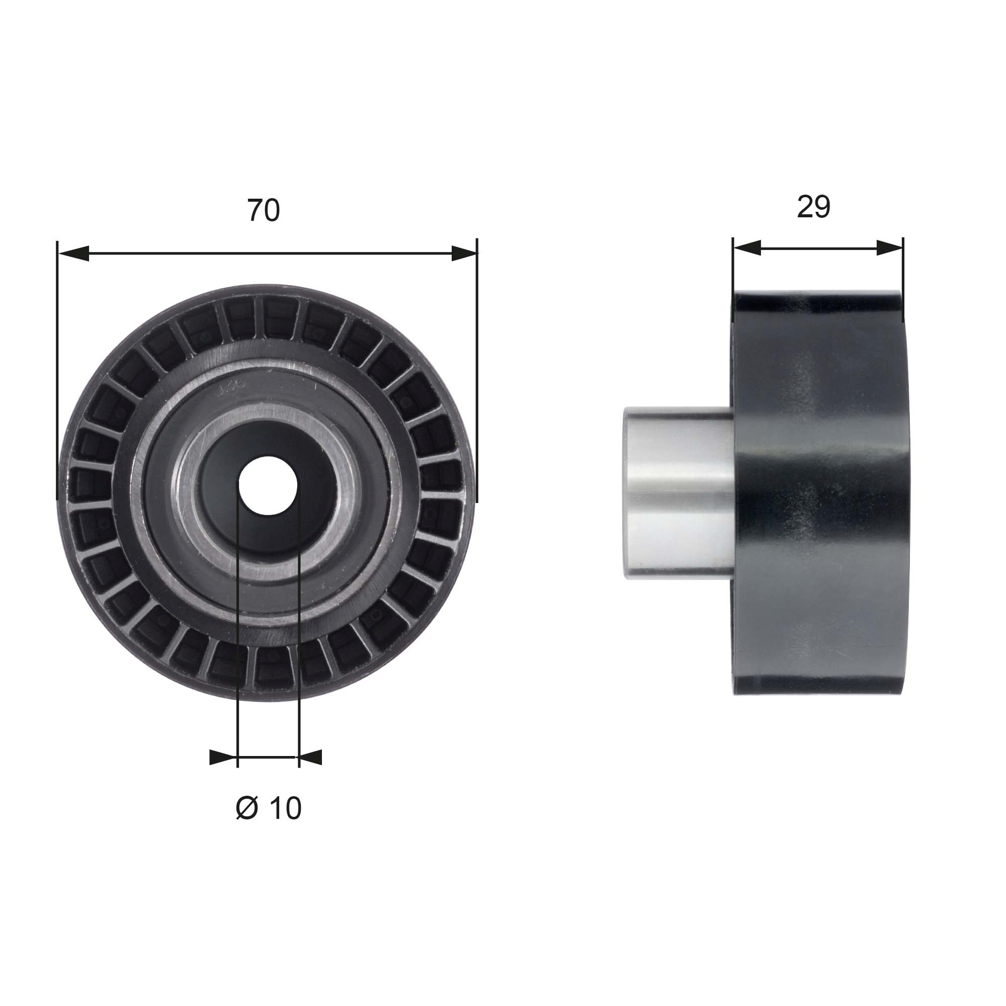 Geleiderol distributieriem Gates T42164