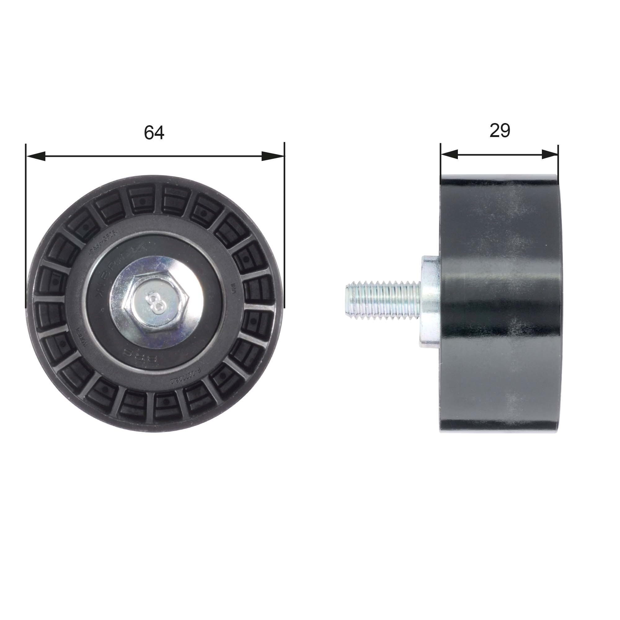 Geleiderol distributieriem Gates T42170