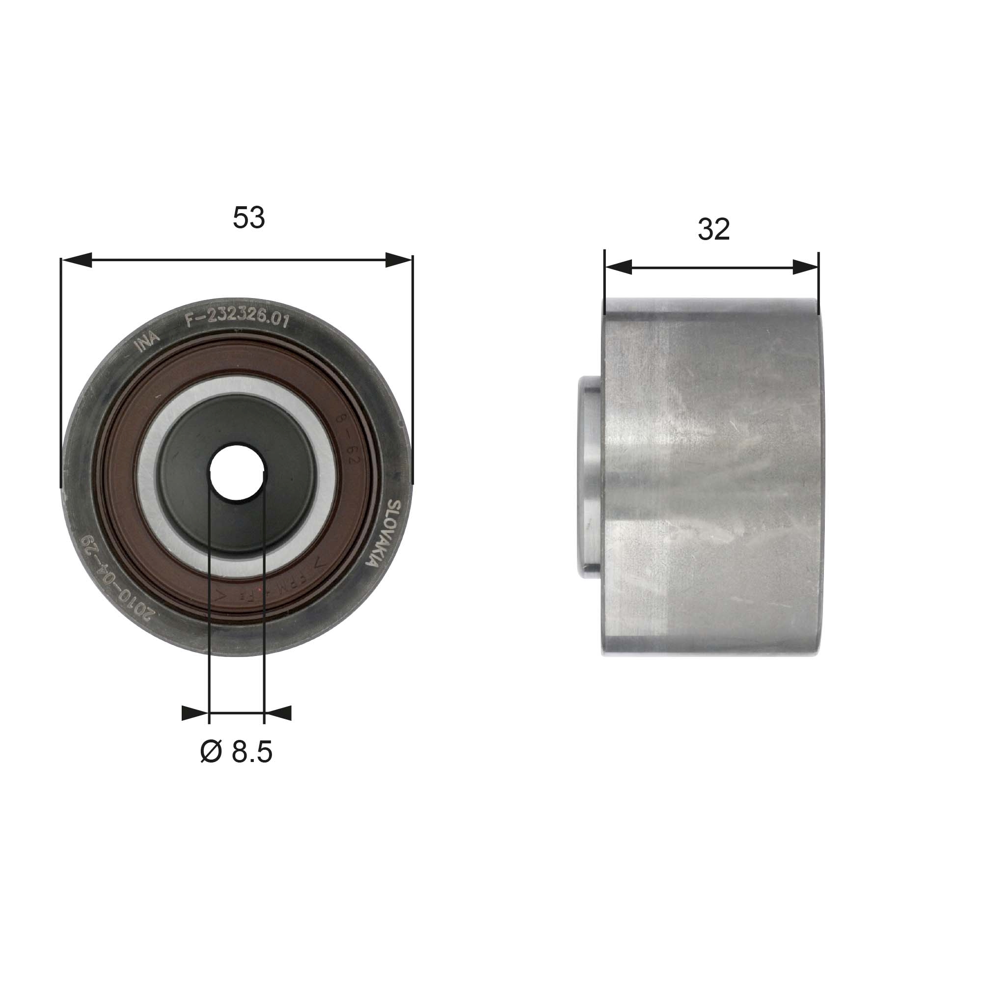 Geleiderol distributieriem Gates T42179