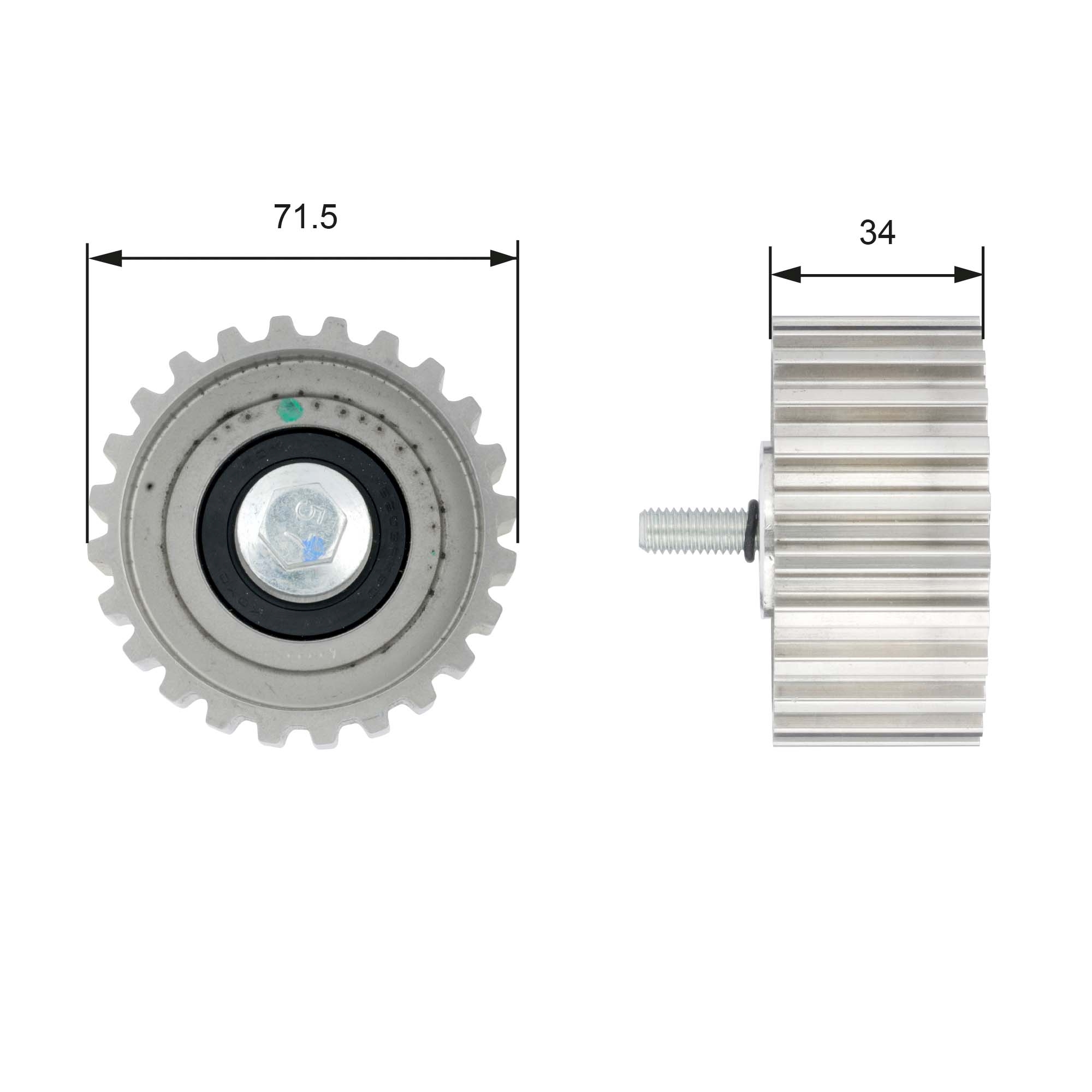 Geleiderol distributieriem Gates T42183