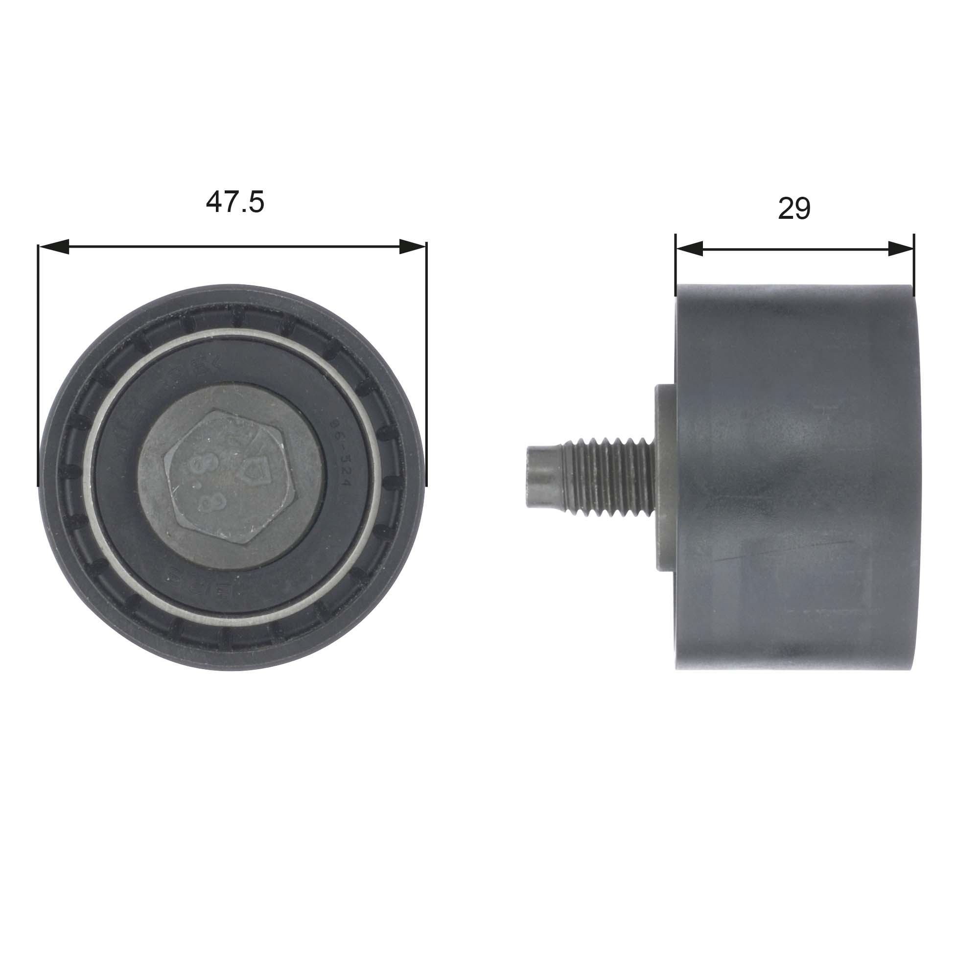 Geleiderol distributieriem Gates T42197